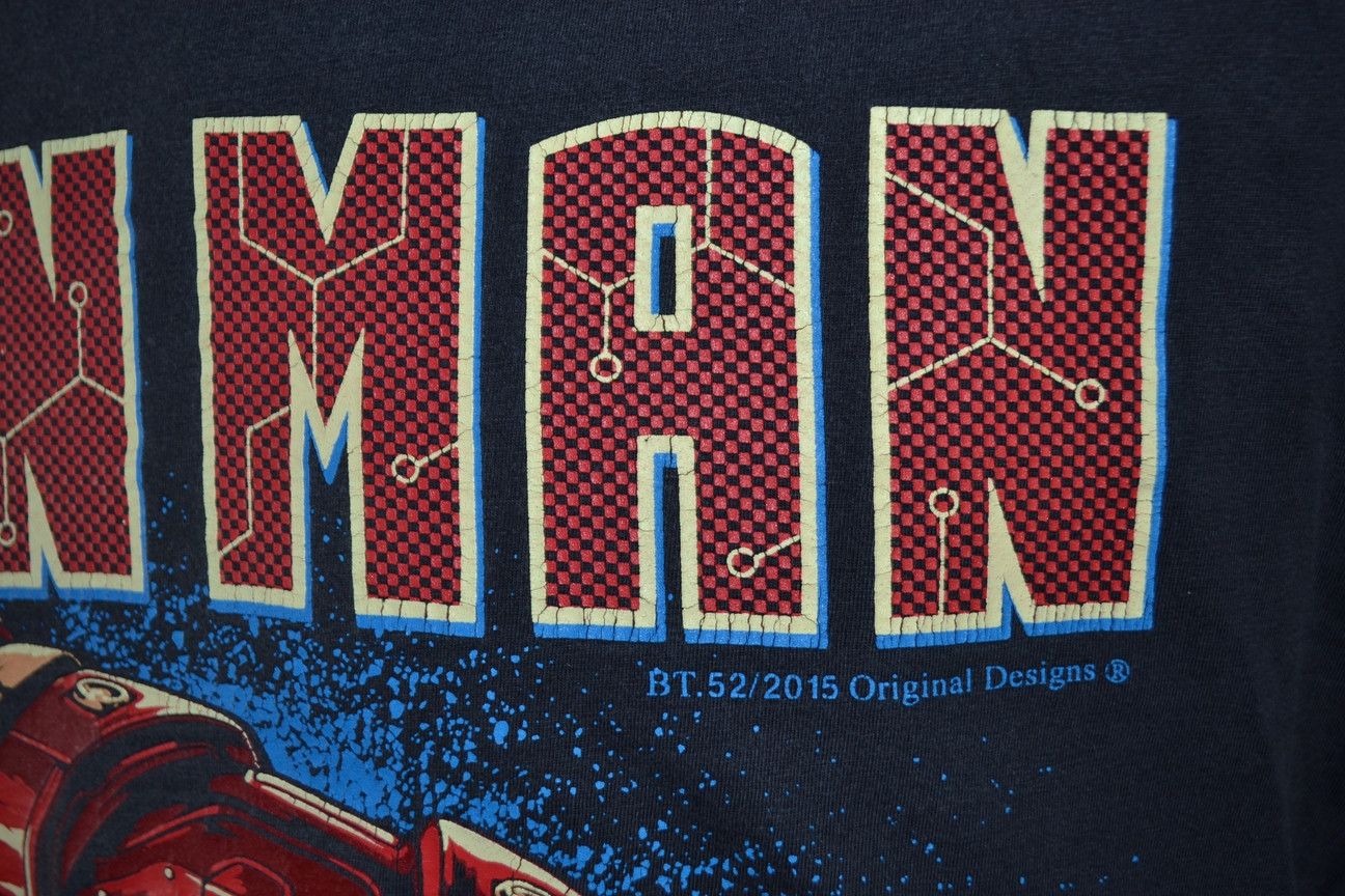 DC Comics × Marvel Comics Iron Man Black Timber Faded tee Size US L / EU 52-54 / 3 - 7 Thumbnail