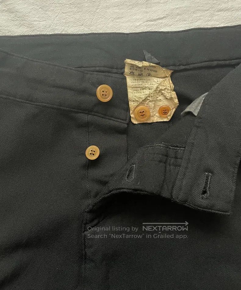 Comme des Garcons Comme Des Garcons size M Black crushed polyester skirt pan Size 24" / US 00 / IT 34 - 6 Thumbnail