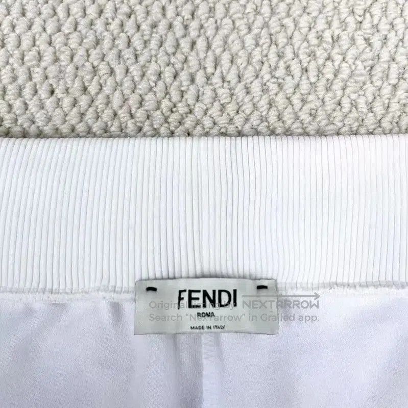 Other Fendi White Cotton F Logo Casual Pants . Size 30" / US 8 / IT 44 - 3 Thumbnail