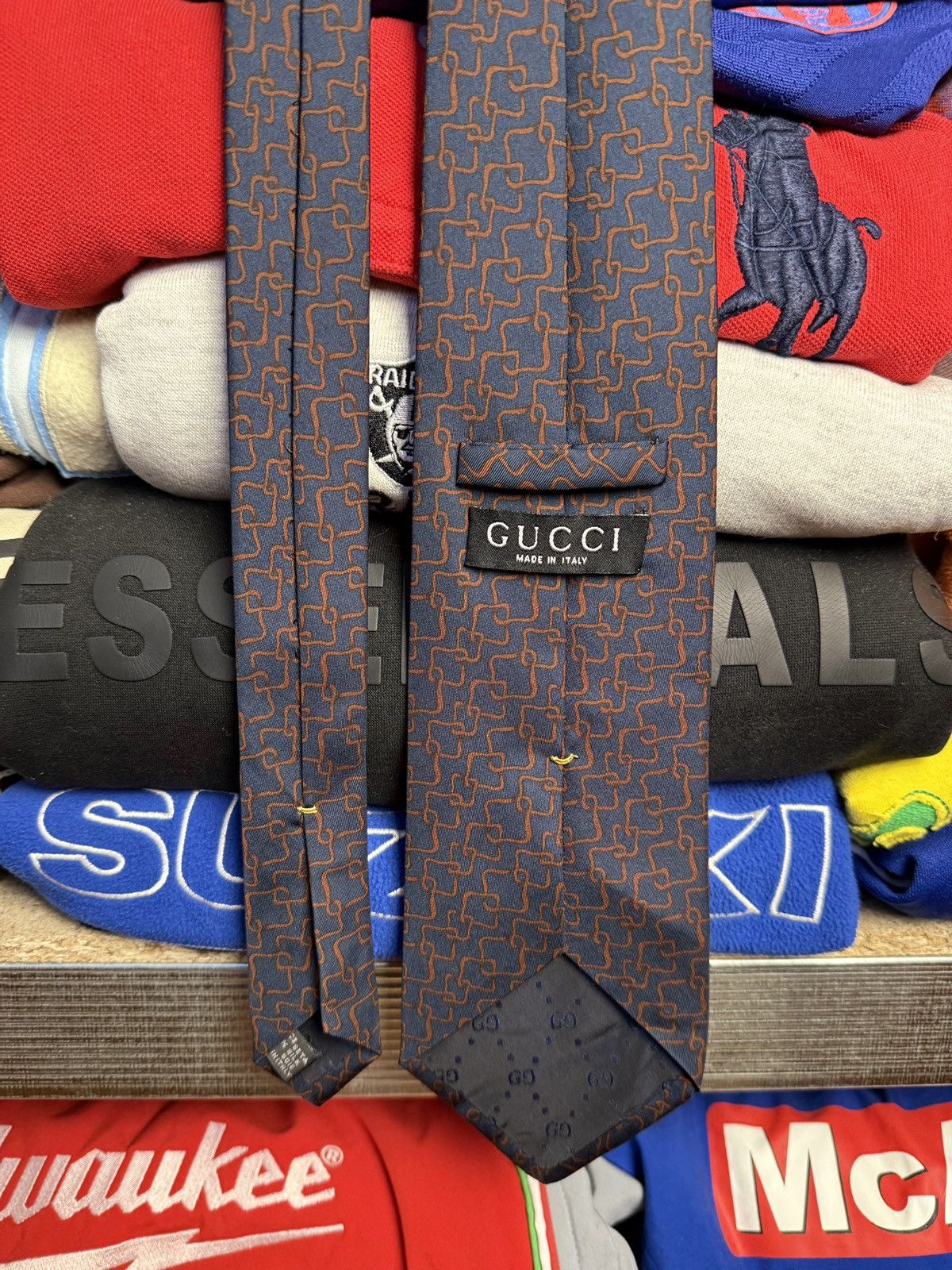 Gucci GUCCI SILK TIE MENS Size ONE SIZE - 6 Thumbnail