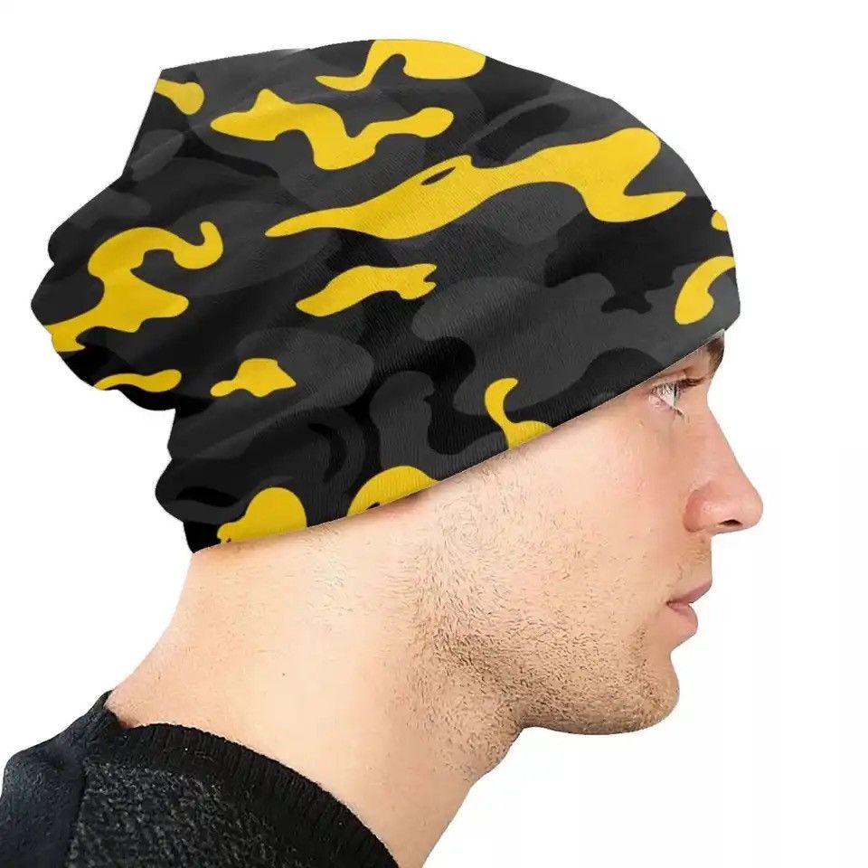 Vintage Camo Style Skullies Beanies Caps Size ONE SIZE - 4 Thumbnail