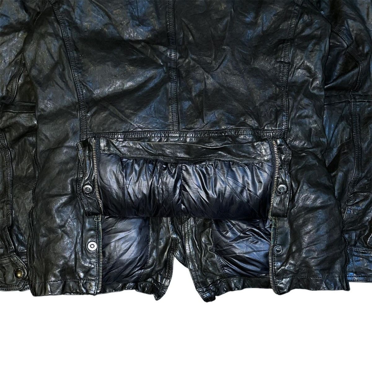 Le Grande Bleu (L.G.B.) FINAL DROP‼️Cathy Jane Cargo Leather Puffer Jacket Size US M / EU 48-50 / 2 - 4 Thumbnail
