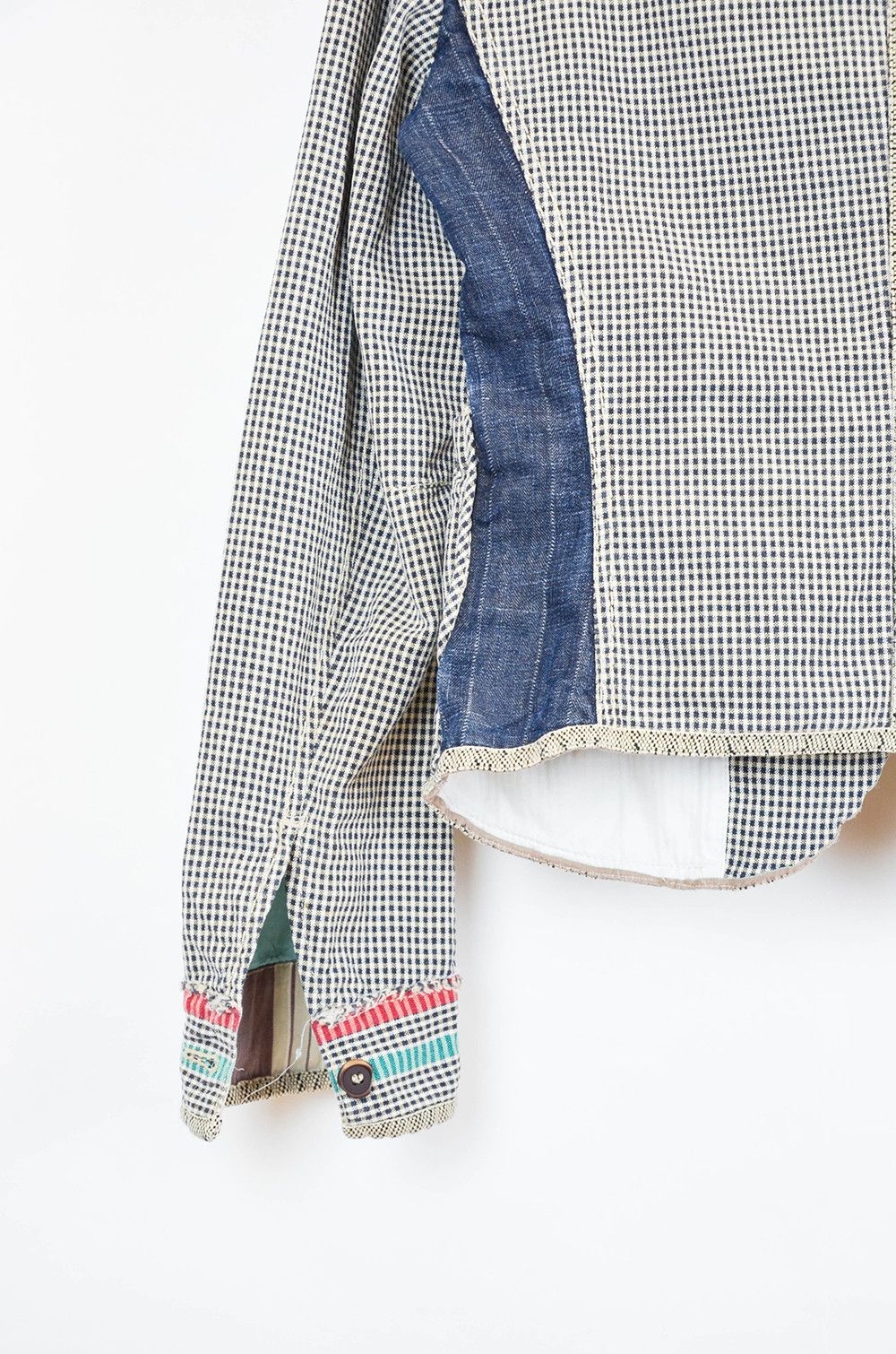 Marithe + Francois Girbaud Marithe Francois Girbaud Patchwork Linen Blazer – Size 38 Size XS / US 0-2 / IT 36-38 - 10 Thumbnail