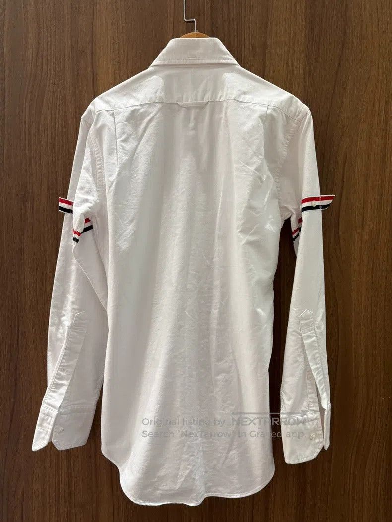 Thom Browne Thom Browne Striped Oxford Double Sleeve Label Classic Lon Size US XS / EU 42 / 0 - 2 Thumbnail