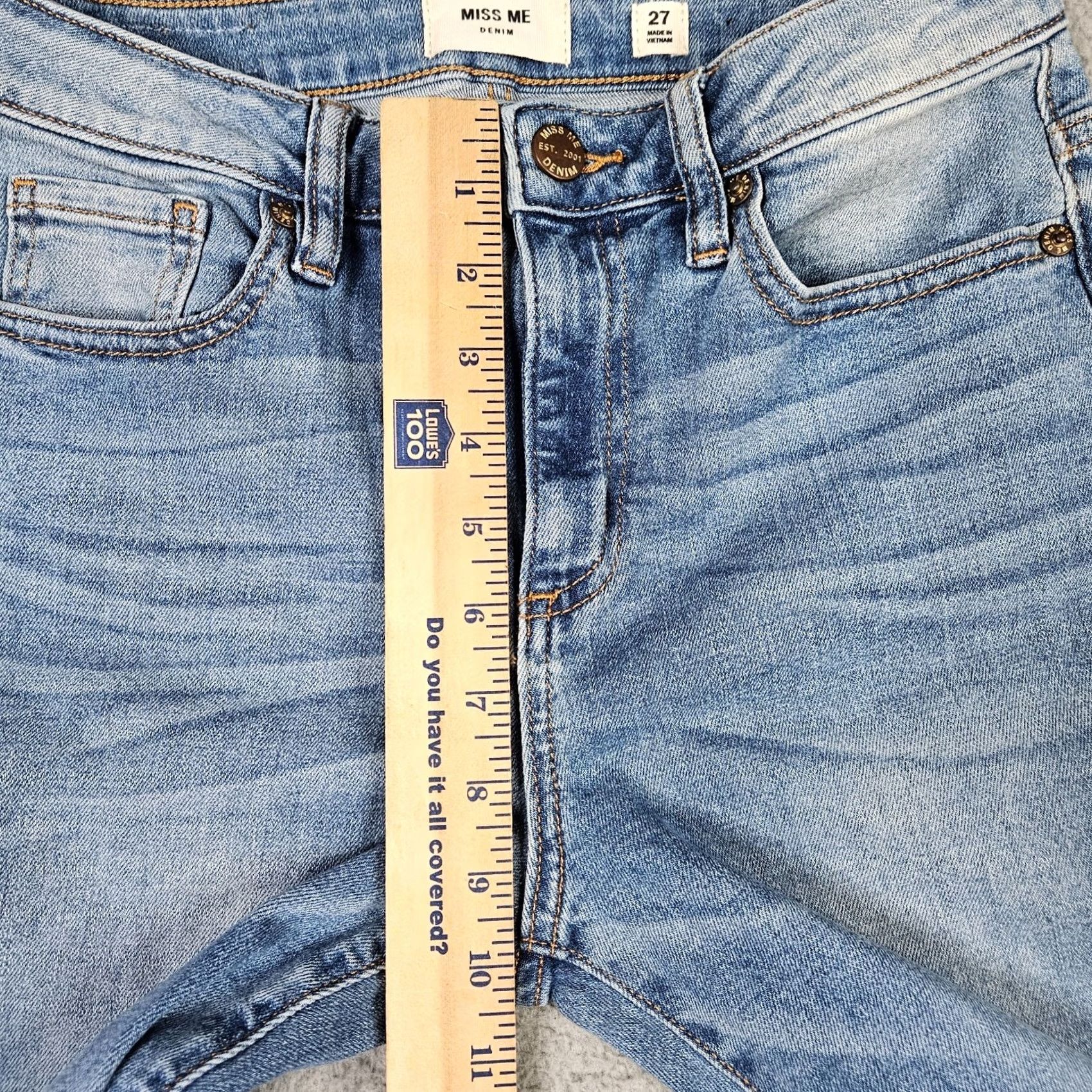 Miss Me Miss Me Denim High-Rise Crop Boot Women's blue Casual Jeans Size 27 Size 27" / US 4 / IT 40 - 3 Thumbnail