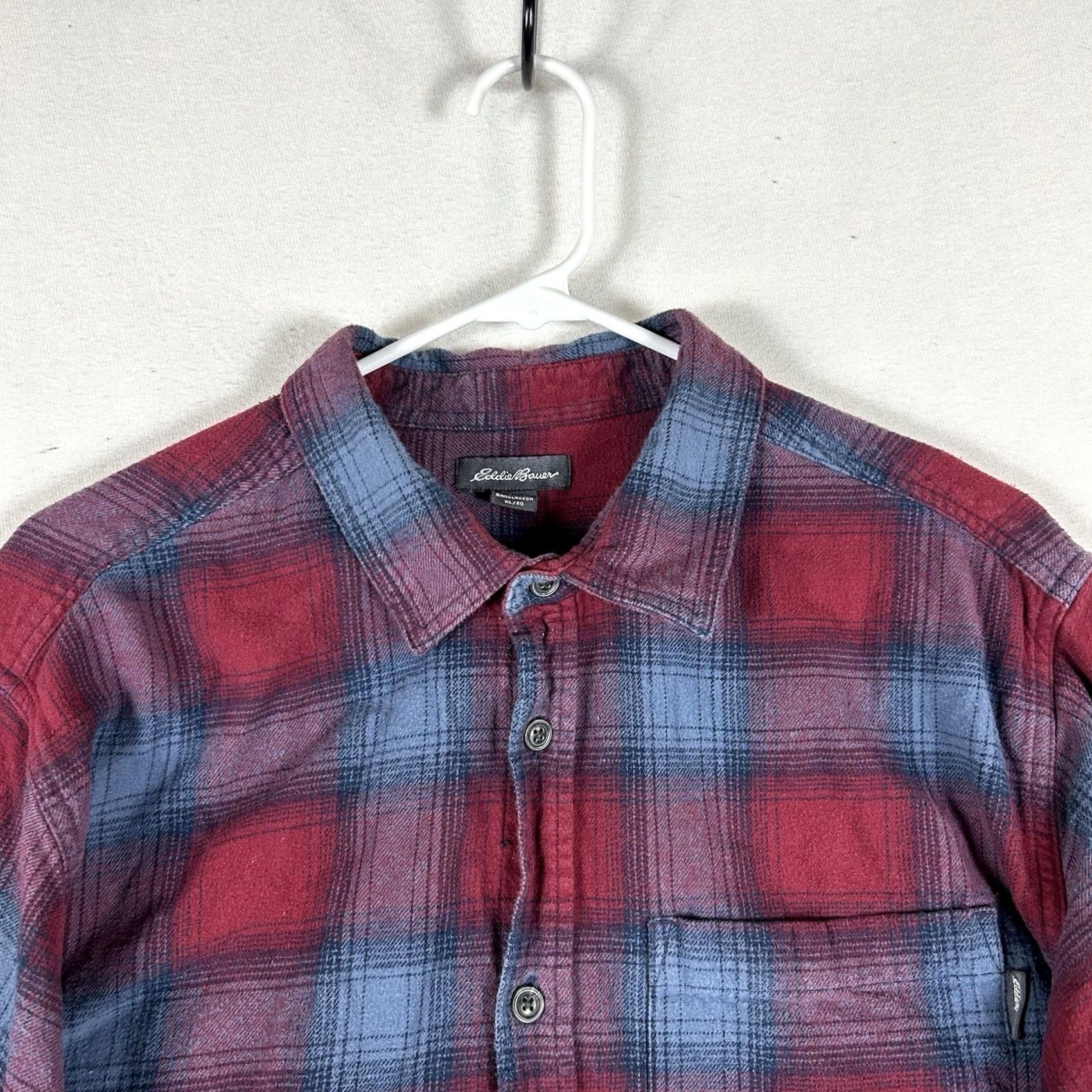 Eddie Bauer Eddie Bauer Button-Up Plaid Flannel Shirt Mens XL Long Sleeve Classic Preppy Top Size US XL / EU 56 / 4 - 2 Thumbnail