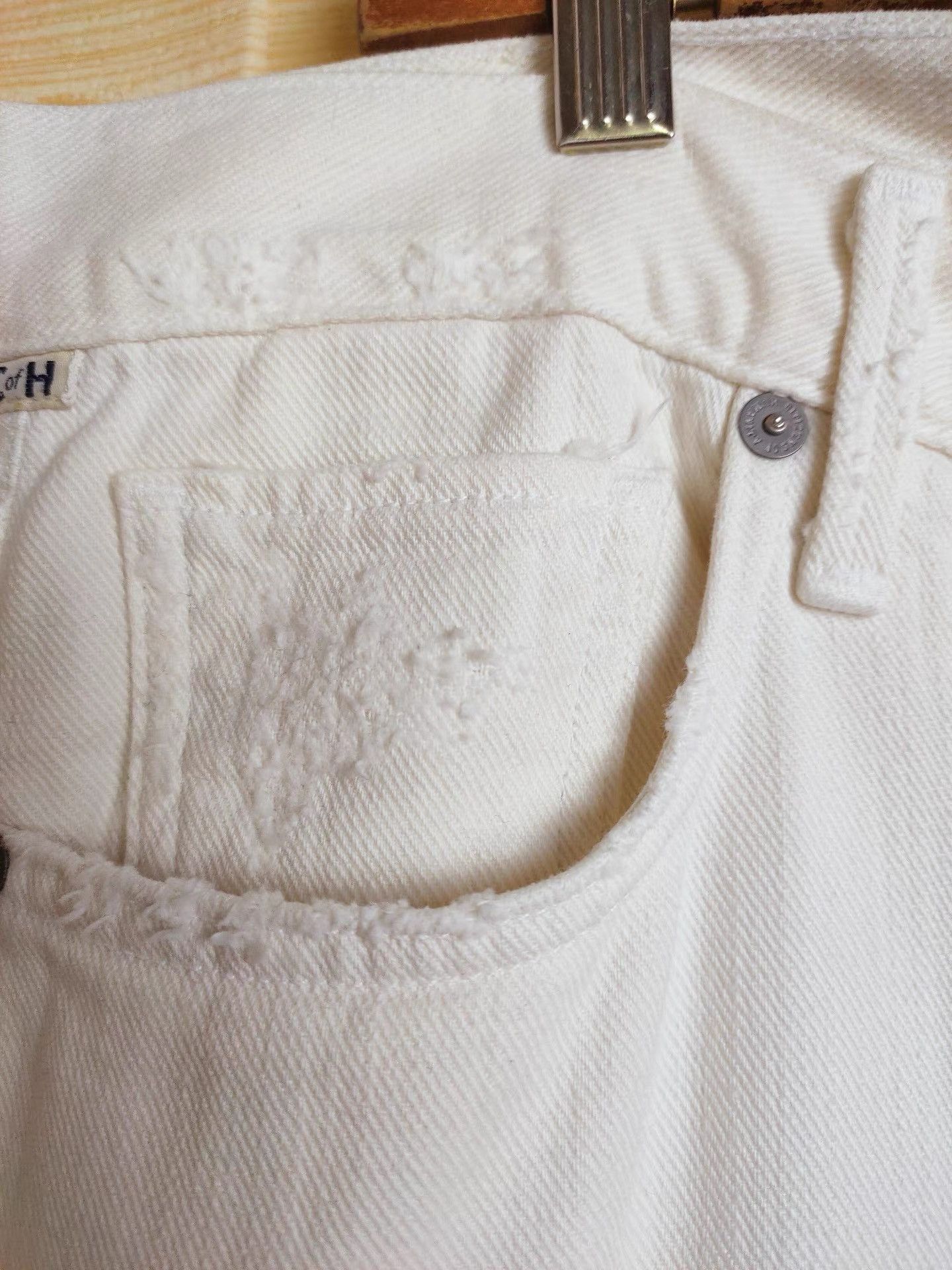 Citizens Of Humanity CITIZENS of HUMANITY Men's White Slash Destroyed Jeans K29 Size US 28 / EU 44 - 4 Thumbnail