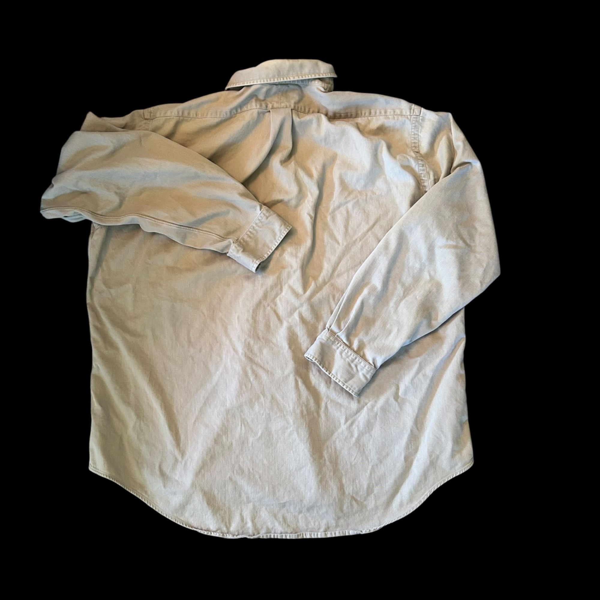 Vintage Vintage Hunt Club Khaki Minimalist Grunge Button Down Shirt Size US XL / EU 56 / 4 - 2 Thumbnail