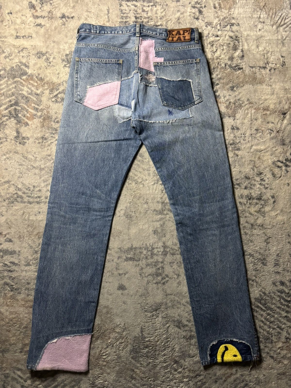 Kapital Kapital Kountry Gypsy Okabilly Patchwork Smiley Denim Size US 34 / EU 50 - 3 Thumbnail