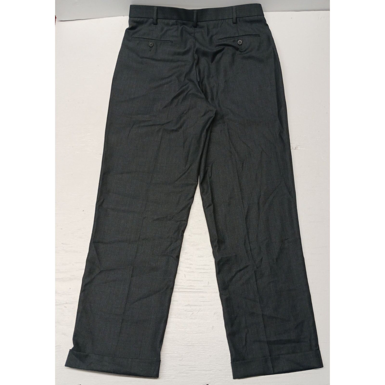 Savane Savane (34x32) Gray Relaxed Fit Dress Slacks Size US 34 / EU 50 - 6 Thumbnail