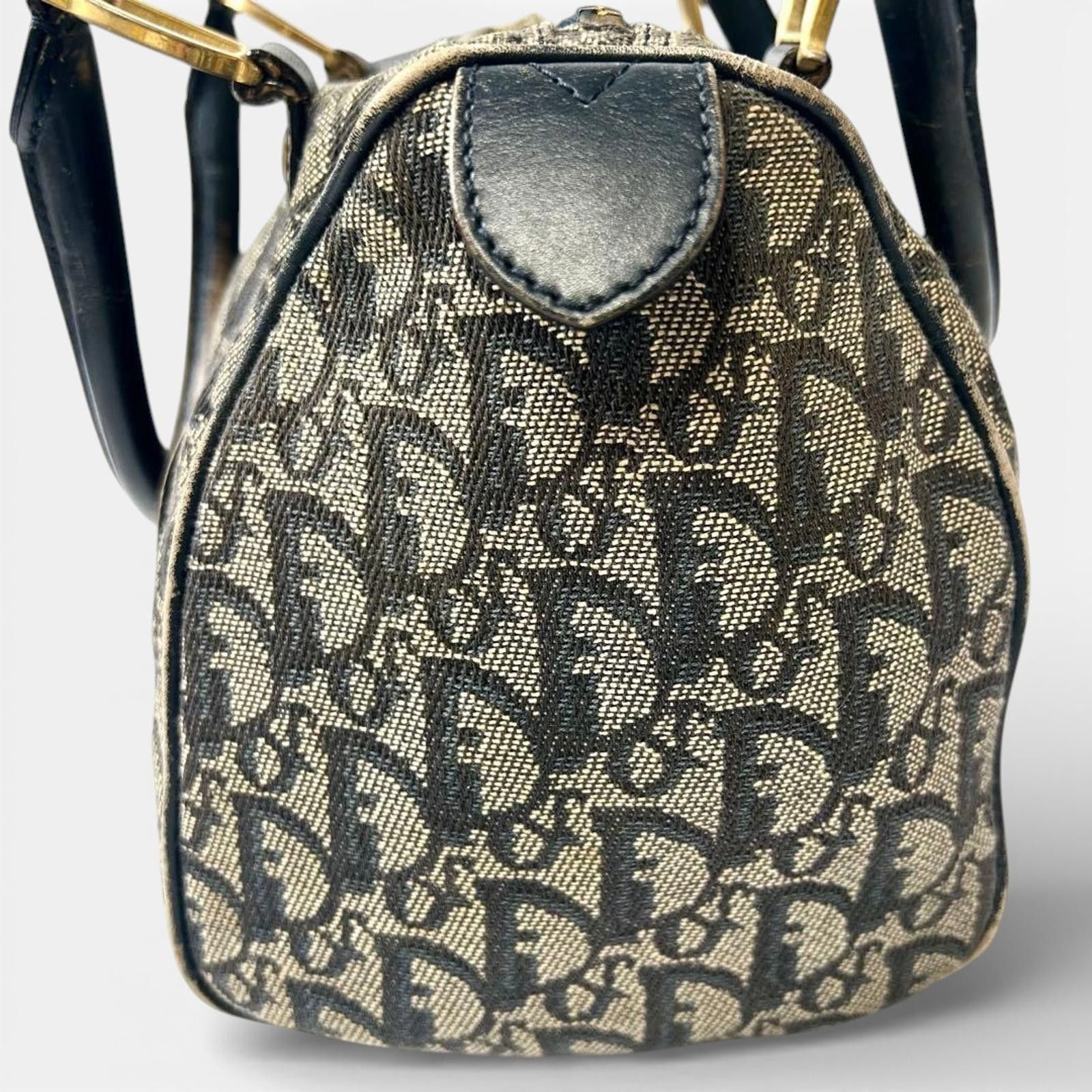 Dior Christian Dior - Monogram Canvas Handbag Black Size ONE SIZE - 9 Thumbnail