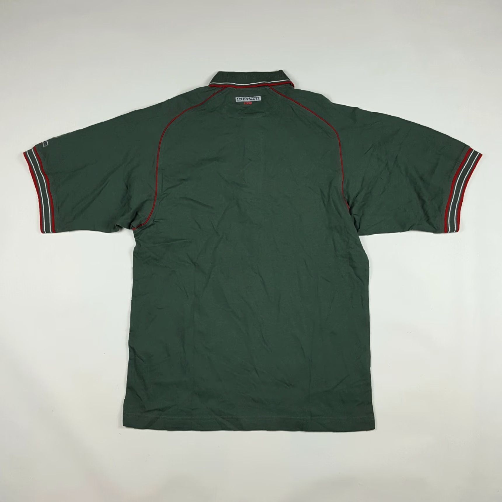 Lyle & Scott Vintage Lyle & Scott Men's Green Polo Shirt Short Sleeve Casual Golf Tennis Retro All Seasons Small Size US S / EU 44-46 / 1 - 5 Thumbnail