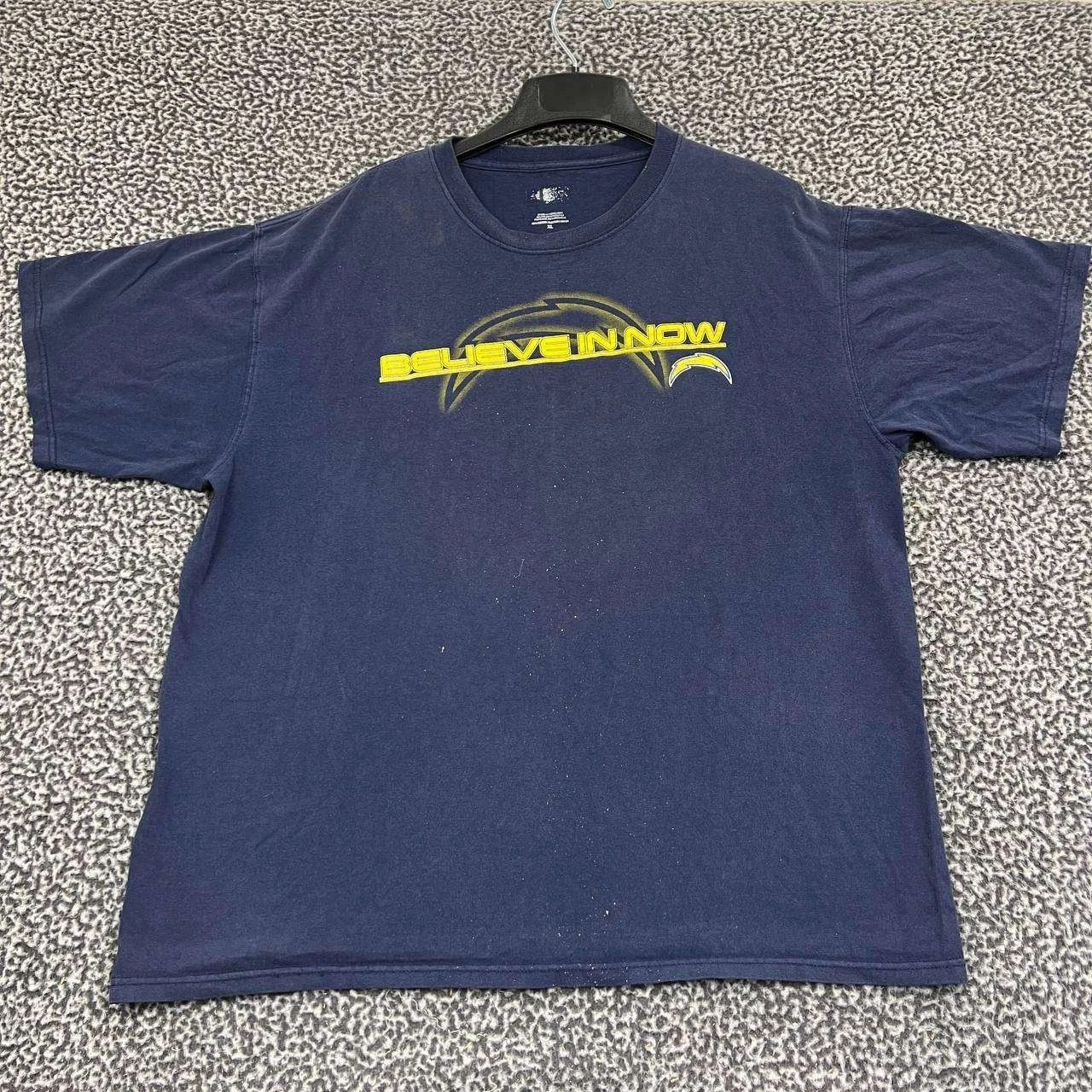 NFL Los Angeles LA Chargers Shirt Men XL NFL Crew Neck Cotton Size US XL / EU 56 / 4 - 1 Thumbnail