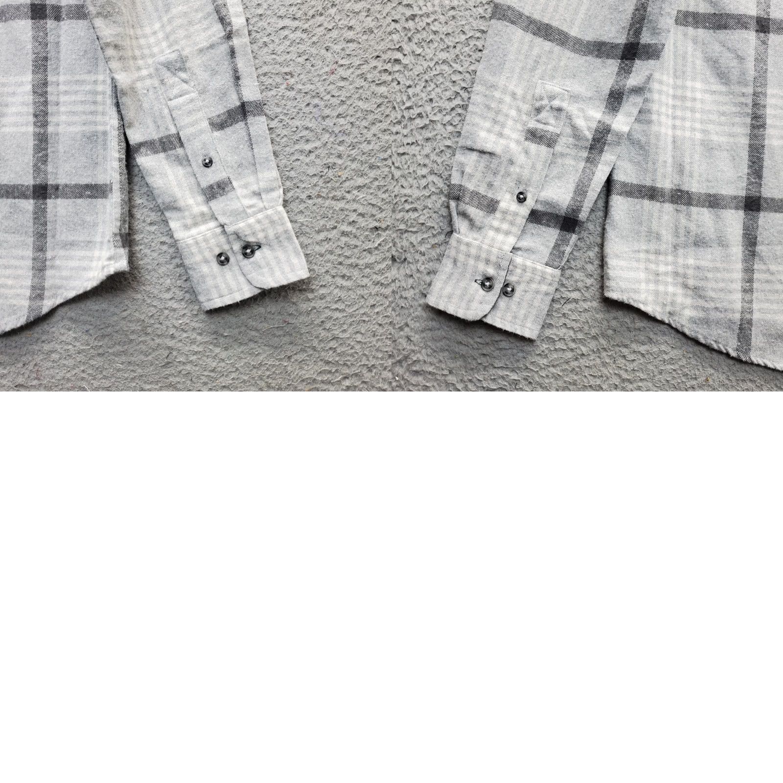 Vintage Report Collection Shirt Men Small Multi Plaid Thick Flannel Collared Button-Down - Quick Shipping & Handmade - Quality Size US S / EU 44-46 / 1 - 8 Thumbnail