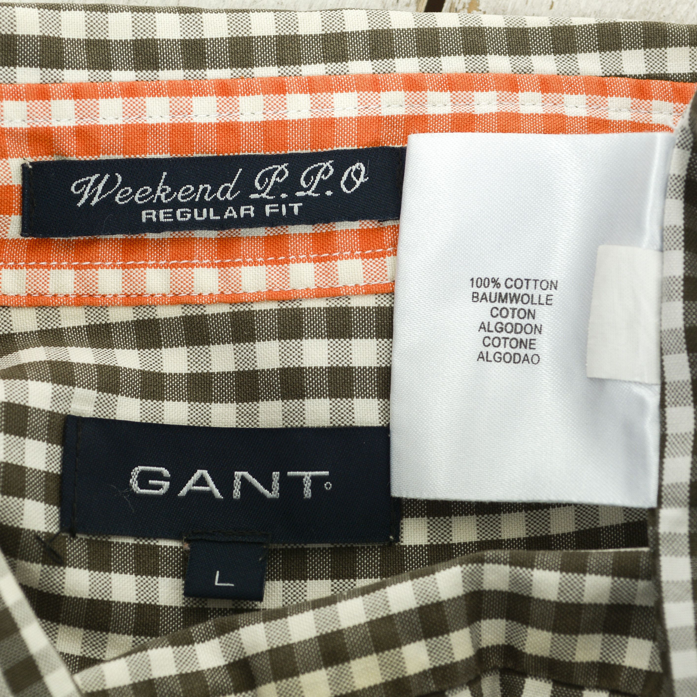 Gant Men Casual Shirt Check Oxford Long Sleeve Formal Regular Top Size US L / EU 52-54 / 3 - 6 Thumbnail