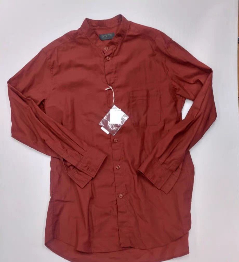 Yohji Yamamoto yohji yamamoto Red Stand Collar Shirt K11 Size US L / EU 52-54 / 3 - 1 Thumbnail