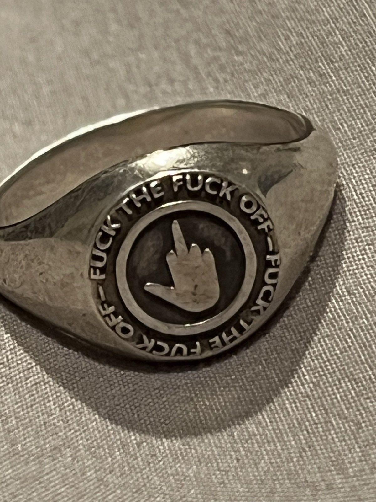 ineverheardofyou Ineverheardofyou fuck you Ring fuck the fuck off Size ONE SIZE - 2 Thumbnail