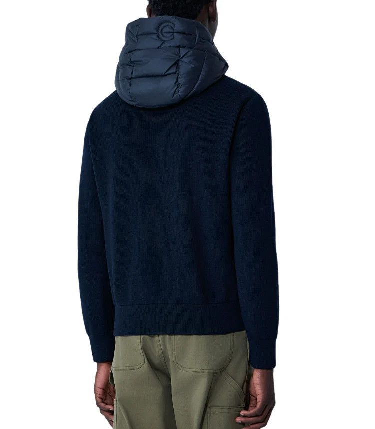 Moncler MONCLER Men's Blue Wool Down Cardigan New Size US XL / EU 56 / 4 - 3 Thumbnail