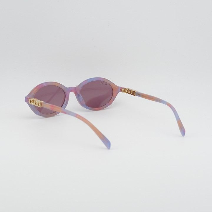 Gucci Gucci GG2153S 005 Women Sunglasses Pink Havana Oval Frame Size ONE SIZE - 9 Thumbnail