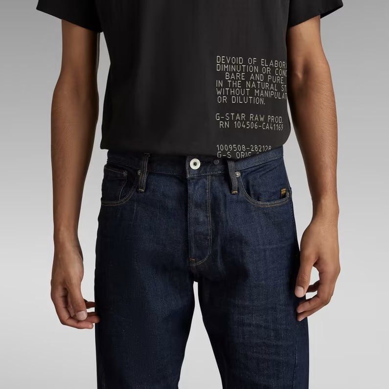 G-Star G-Star Raw Scutar 3-D Slim Tapered Dark Denim Jeans Vintage Size US 33 - 3 Thumbnail