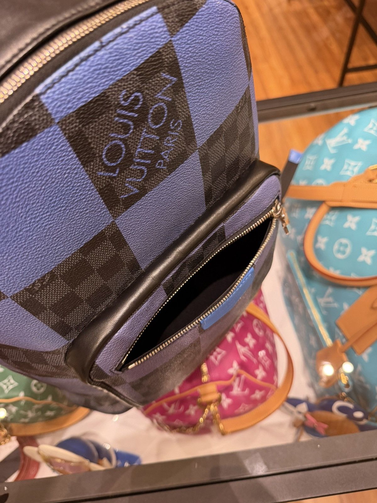 Louis Vuitton Louis Vuitton Josh Backpack Damier Pixel Cobalt Size ONE SIZE - 10 Thumbnail