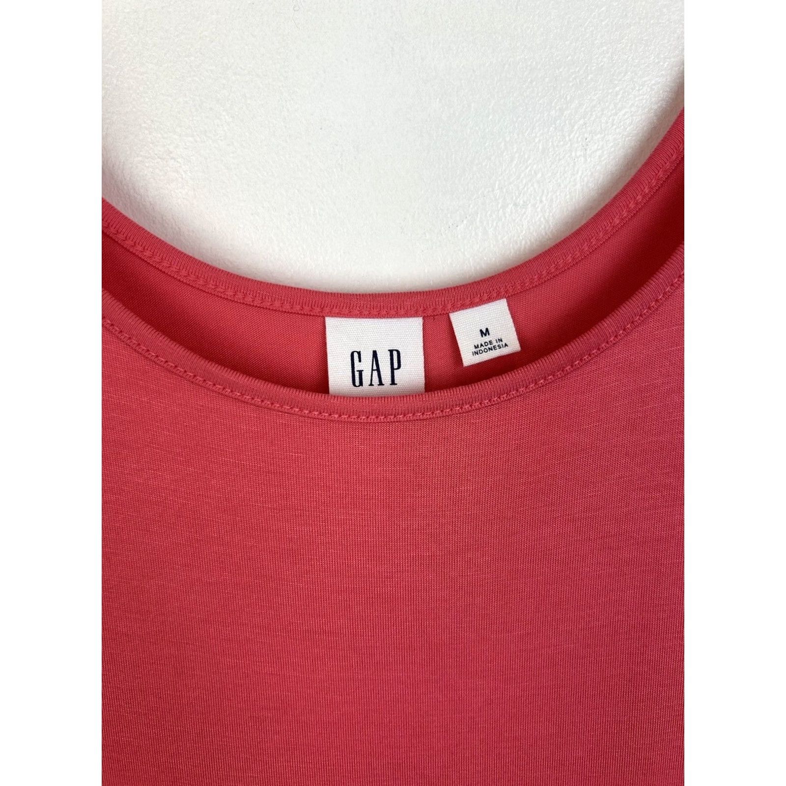 Gap Gap Dress Tank Maxi Knit Women M Pink Coral Orange Soft Pullover Read Pattern Solid Vintage: No Tall Womens Midi? Size M / US 6-8 / IT 42-44 - 4 Thumbnail
