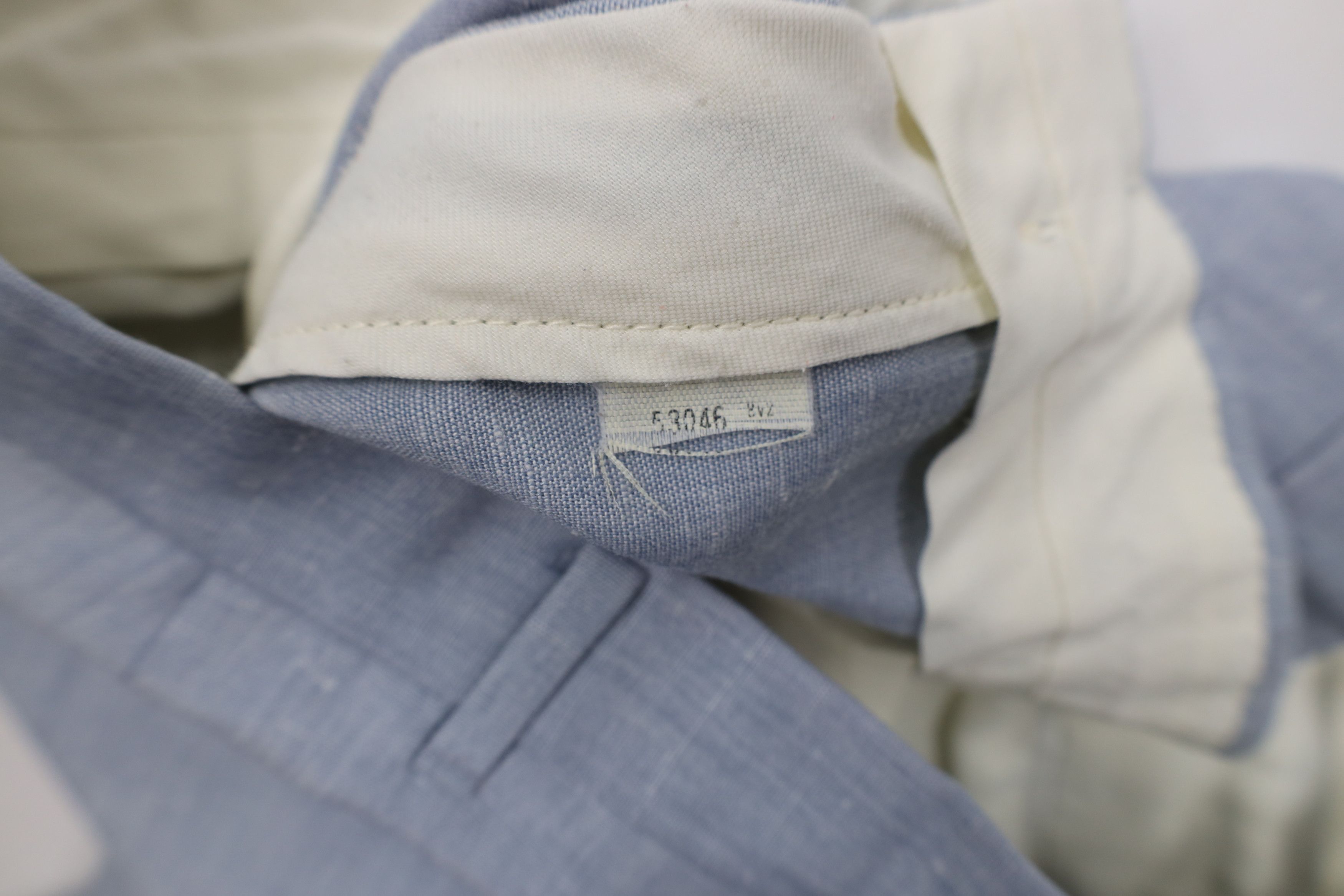 Vintage Vintage 70s Streetwear Chambray Wide Leg Chino Pants USA Size US 36 / EU 52 - 9 Thumbnail