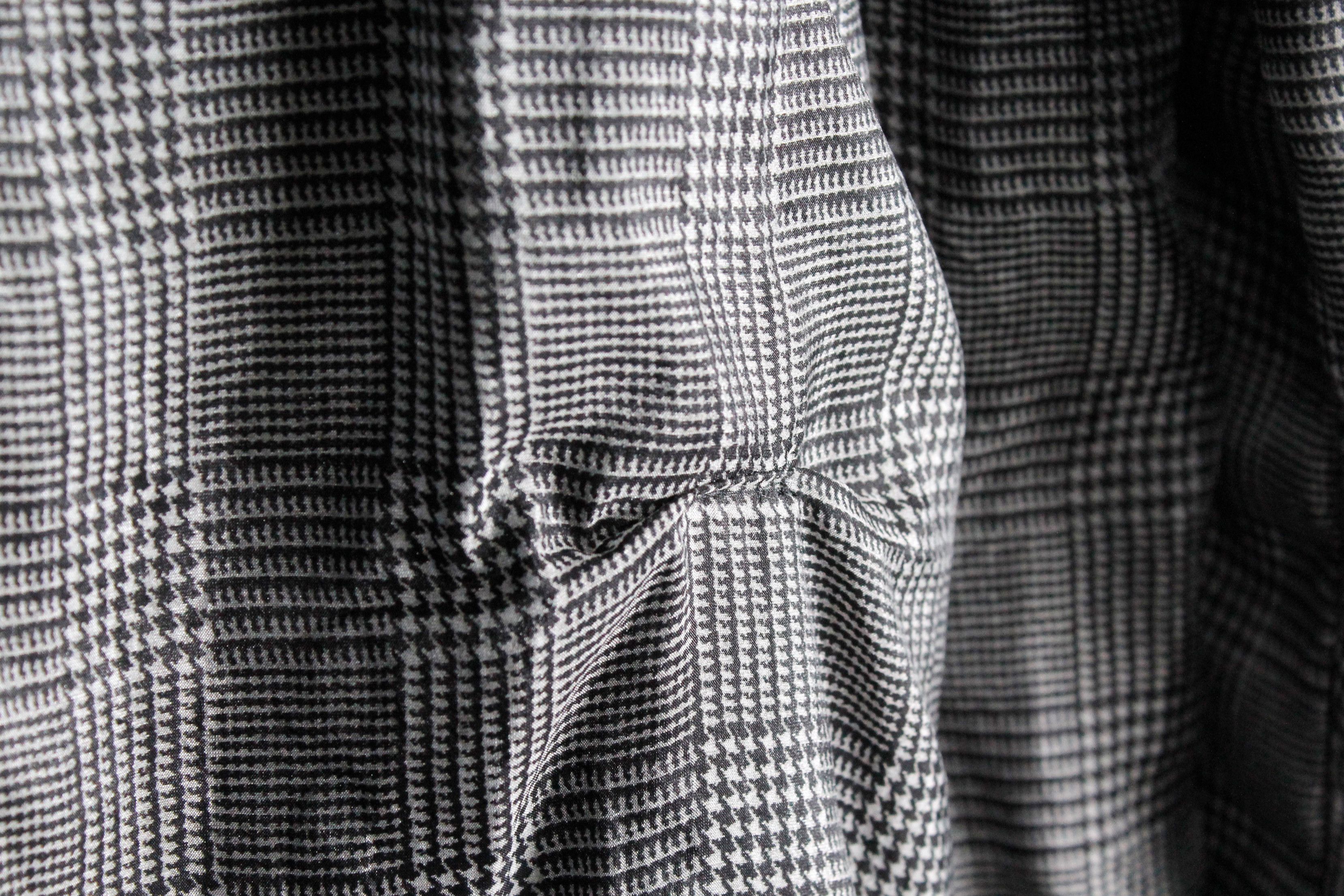 Comme des Garcons Womens Comme des Garcons Houndstooth Silk Nylon Coat Size L / US 10 / IT 46 - 14 Thumbnail