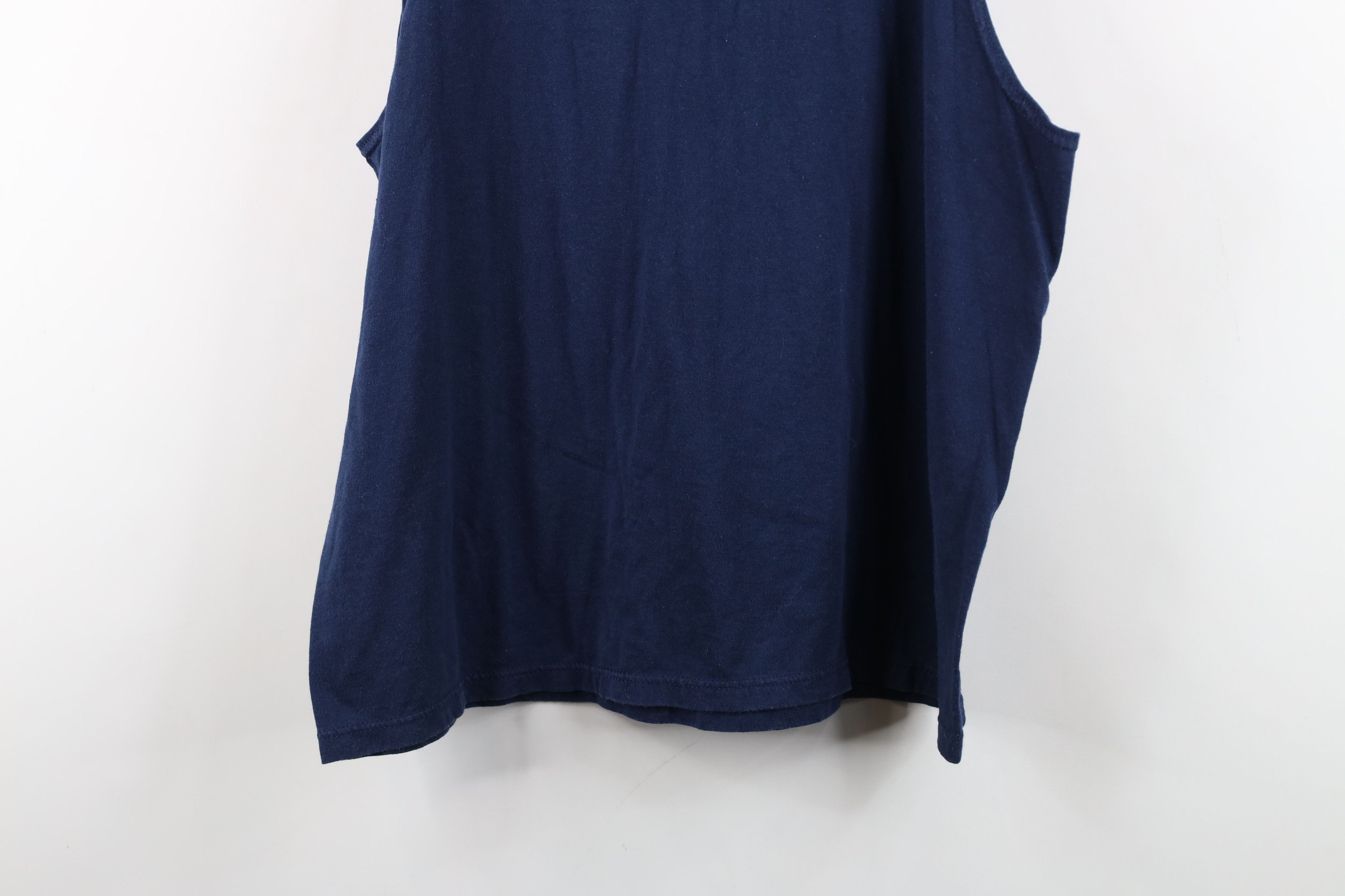 Vintage Vintage 90s Streetwear Tank Top T-Shirt Navy Blue Cotton USA Size US L / EU 52-54 / 3 - 11 Thumbnail