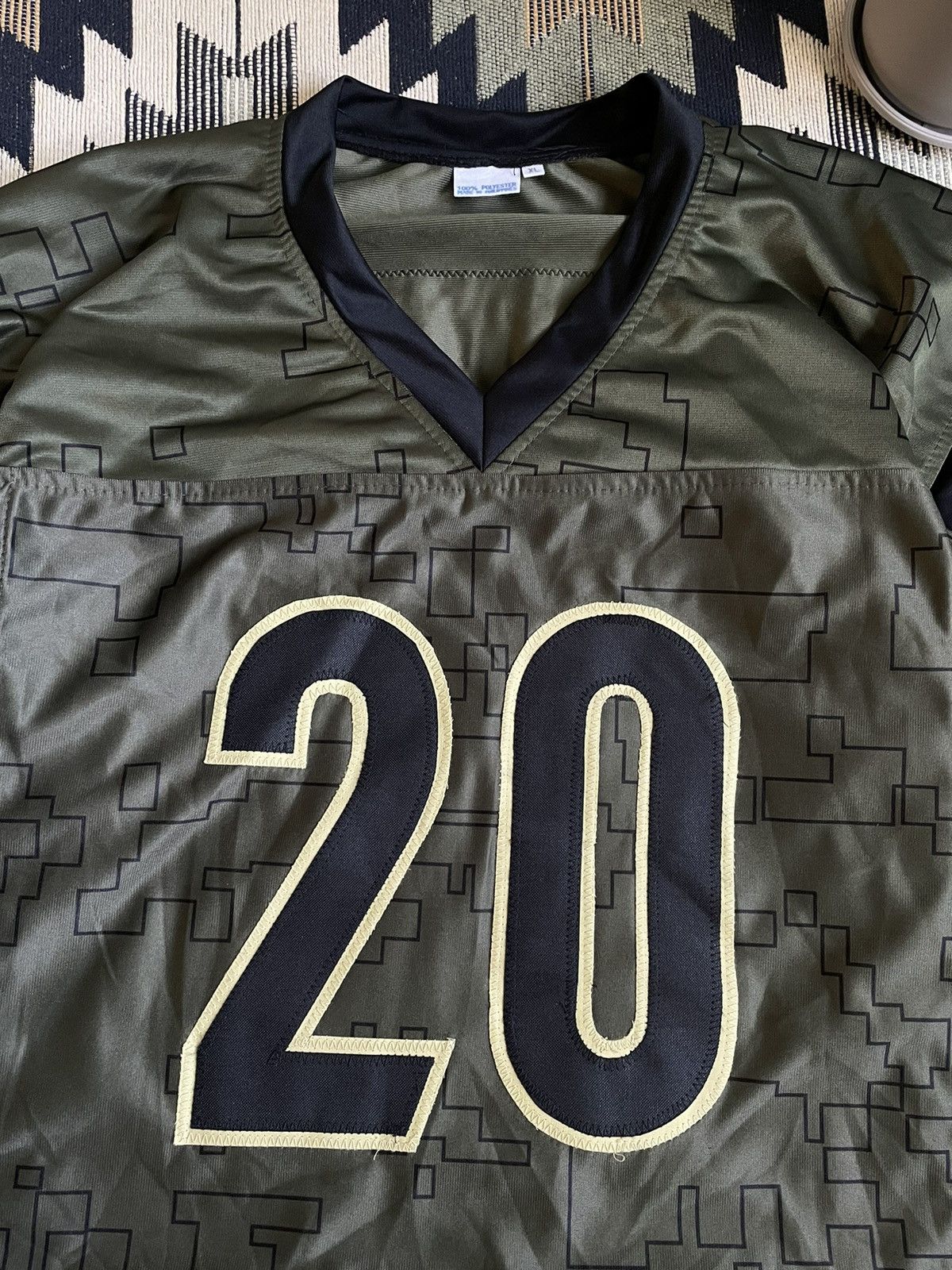 NFL Vintage Eli Apple Military Autographed Jersey Size US XL / EU 56 / 4 - 10 Thumbnail