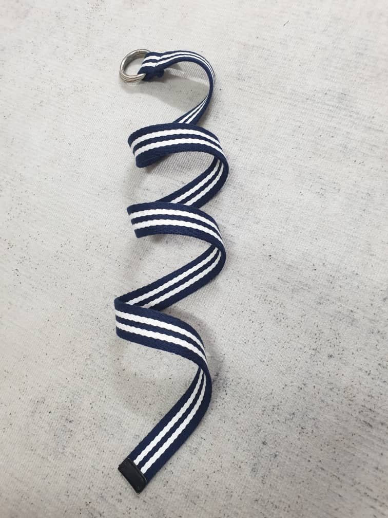 Japanese Brand Punk rock style stripe blue white belt Size ONE SIZE - 3 Thumbnail