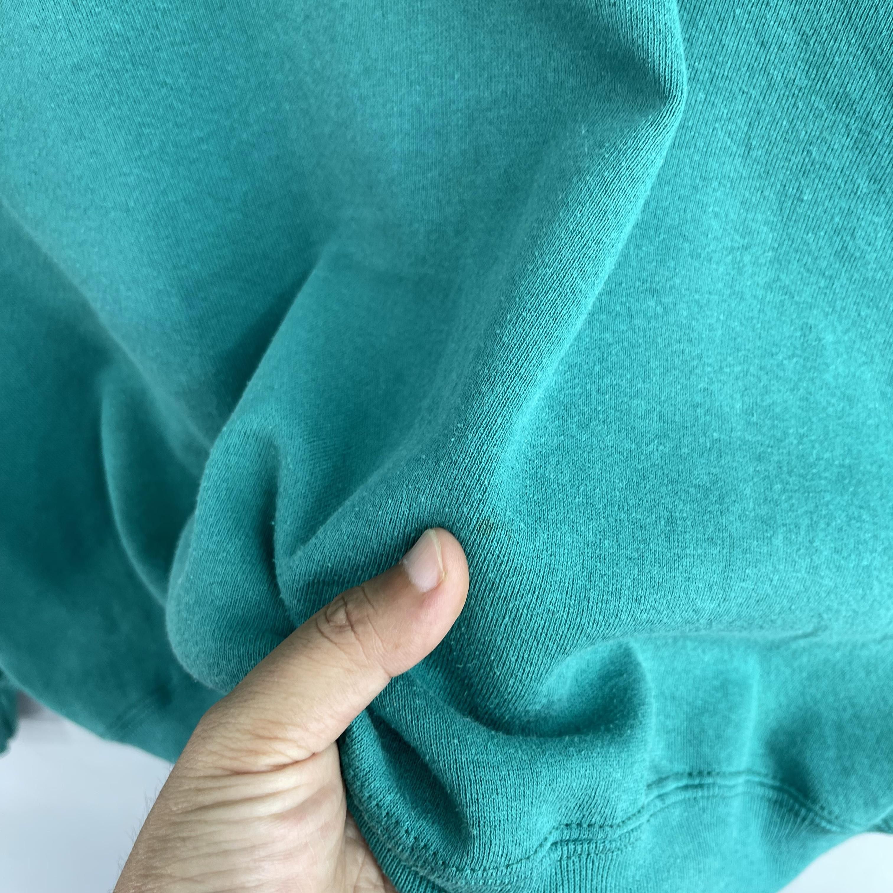 Jerzees × Vintage Vintage JERZEES Plain Green Crewneck Sweatshirt Size US XL / EU 56 / 4 - 6 Thumbnail