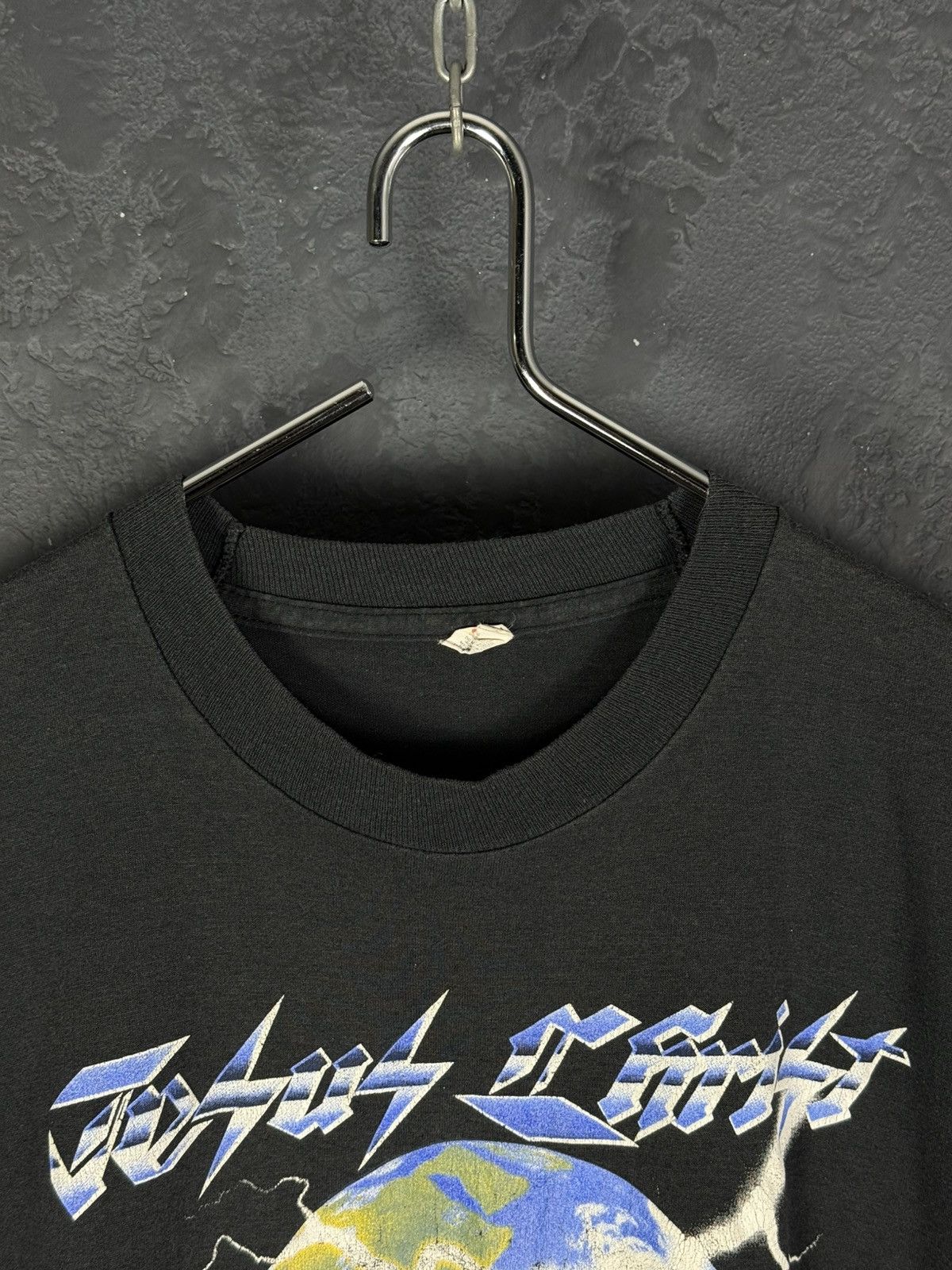 Vintage RARE!! Vintage 80s Jesus Christ 2nd World Tour Black T Shirt Size US M / EU 48-50 / 2 - 3 Thumbnail