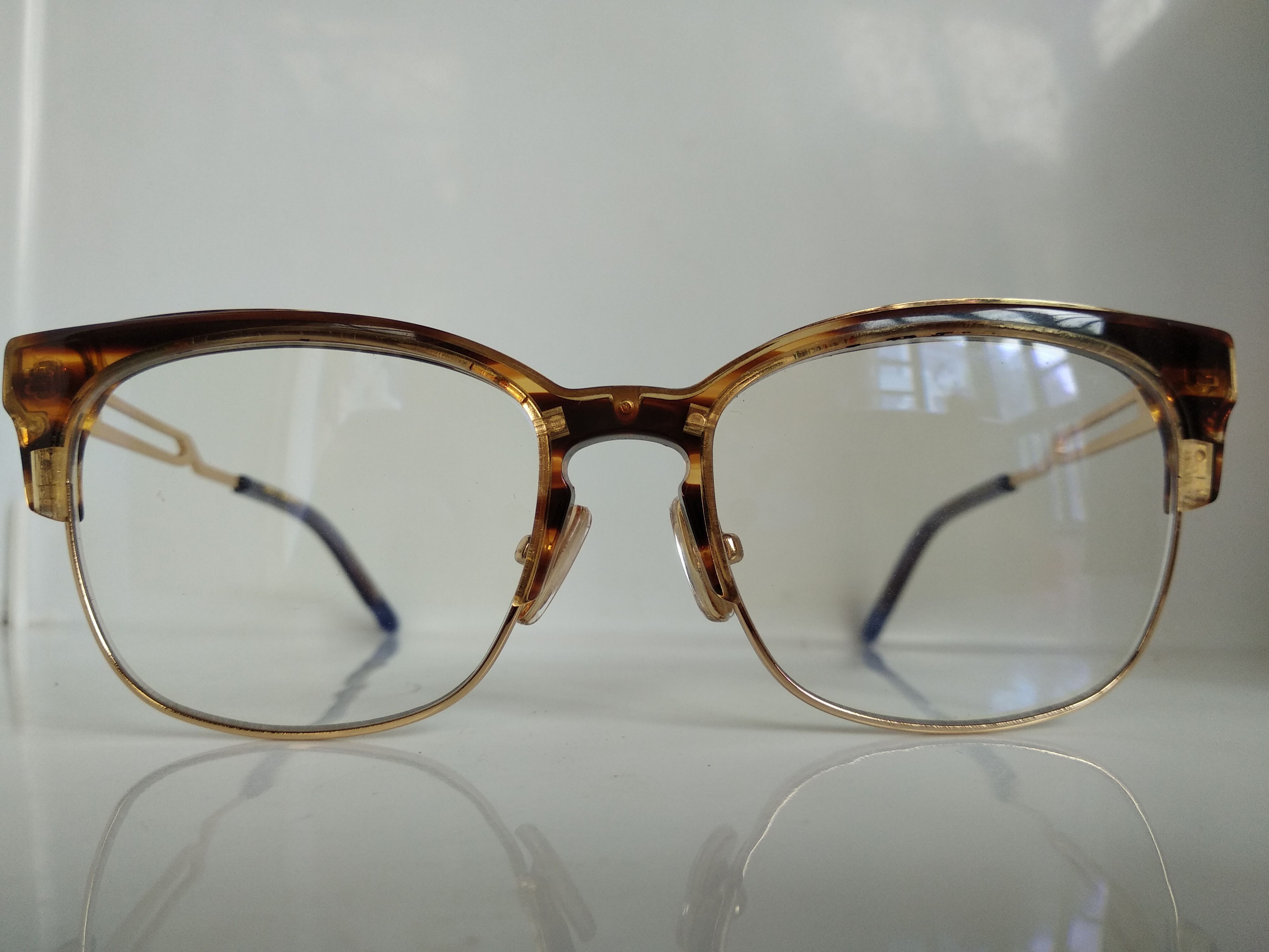 Other COCO AND BREEZY Mod Malcolm X Brown Gold Eyeglasses Frame Size ONE SIZE - 1 Thumbnail