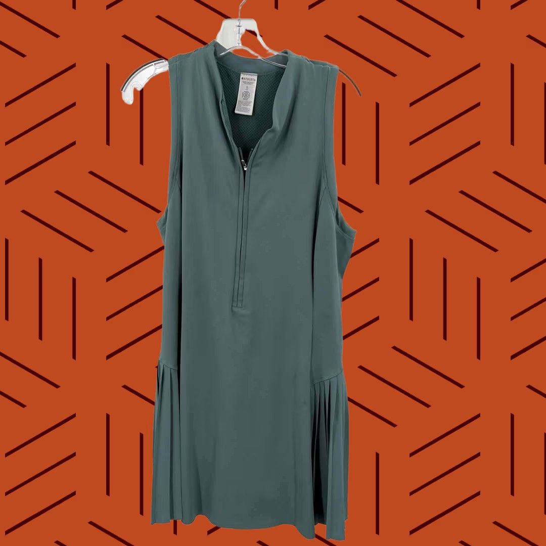 Athleta Athleta Dress Size XL Green Short Sleeveless Pre-Owned Size 40" / US 18 - 1 Thumbnail