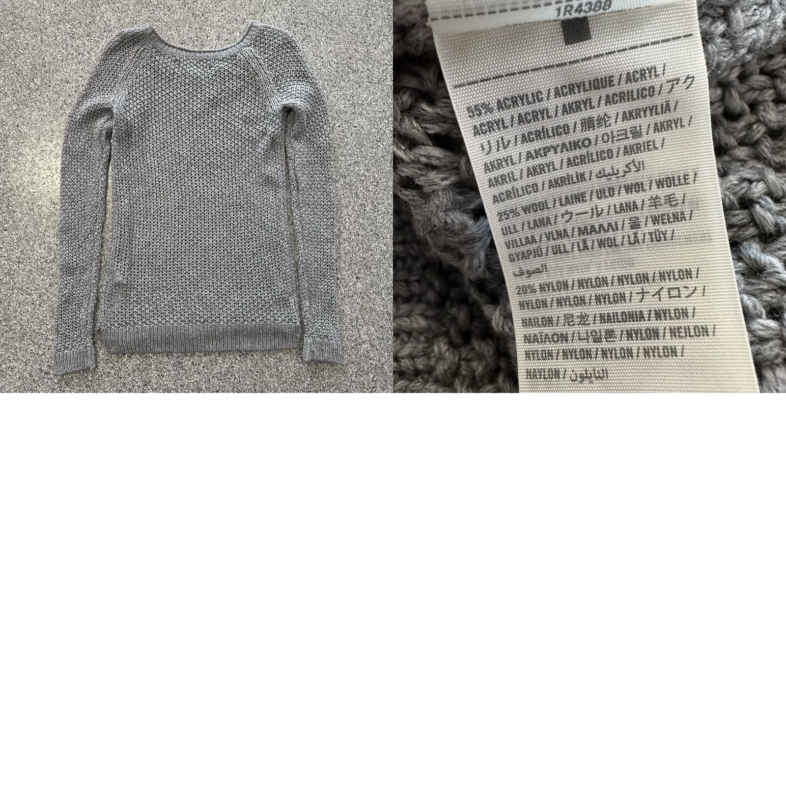 Abercrombie & Fitch Abercrombie & Fitch Sweater Womens XS Cable-Knit Long Sleeve Grey Size XS / US 0-2 / IT 36-38 - 8 Thumbnail
