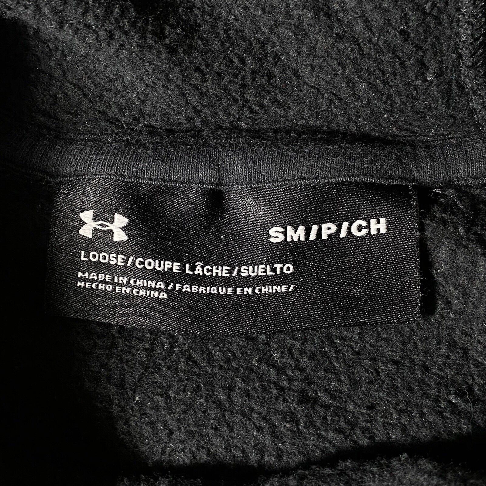 Under Armour Under Armour Small Loose Fit Black Fleece Hoodie Sweatshirt Size S / US 4 / IT 40 - 8 Thumbnail
