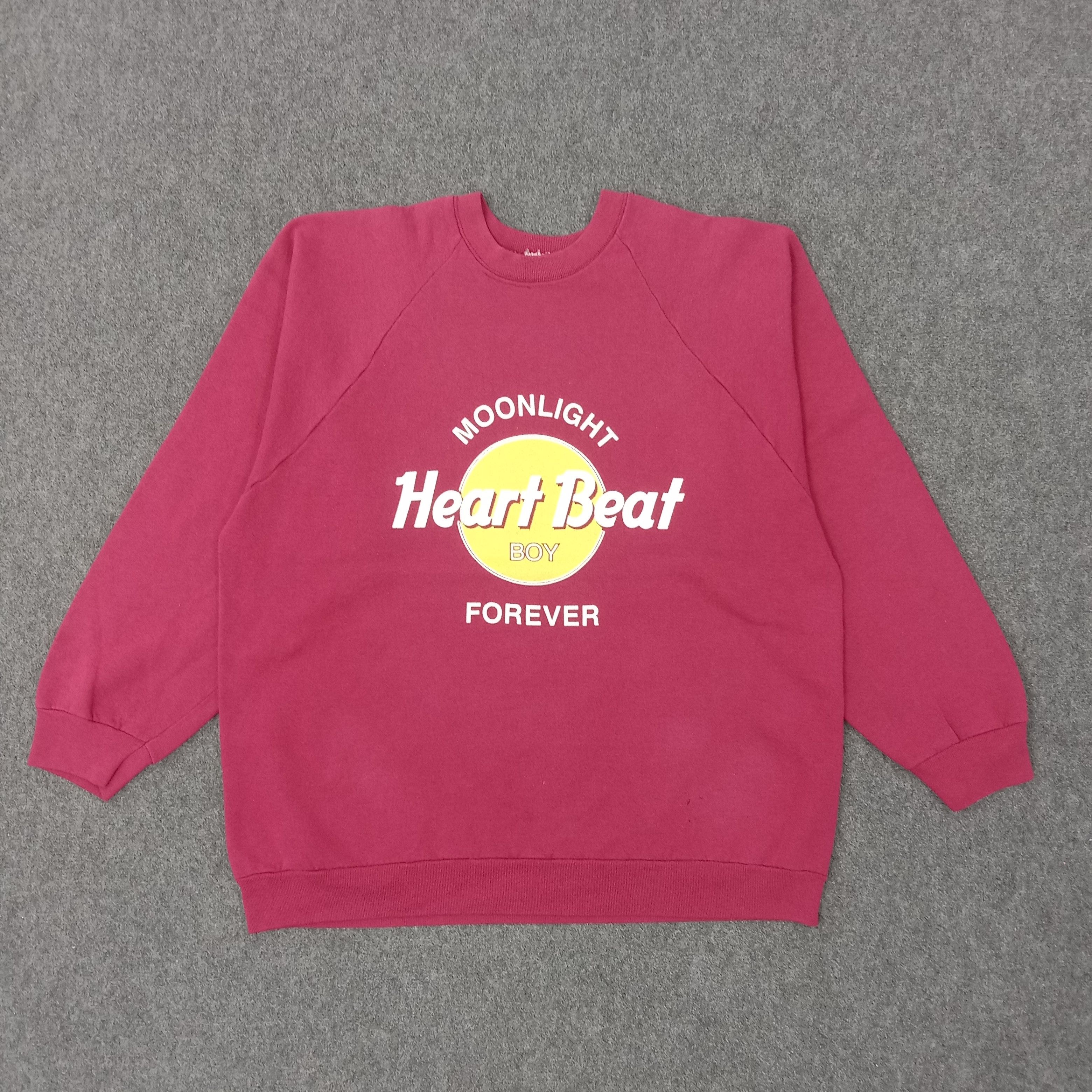 Vintage Heart Beat Boy X Hard Rock Cafe Parody Sweatshirt Size US L / EU 52-54 / 3 - 1 Thumbnail