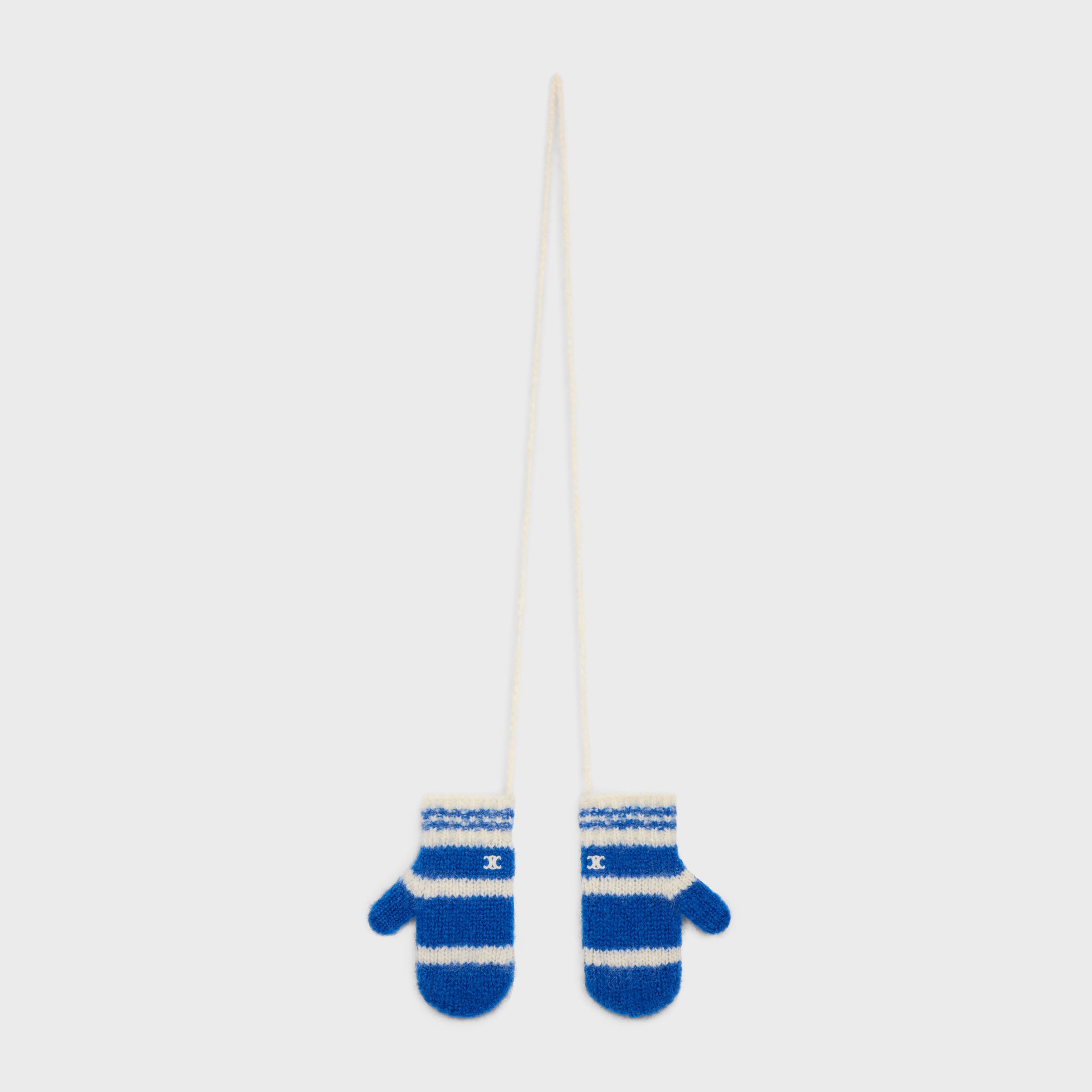 Celine o1bcso1str0925 2ADOT905Z Size: OS / Striped Mittens Size ONE SIZE - 1 Thumbnail