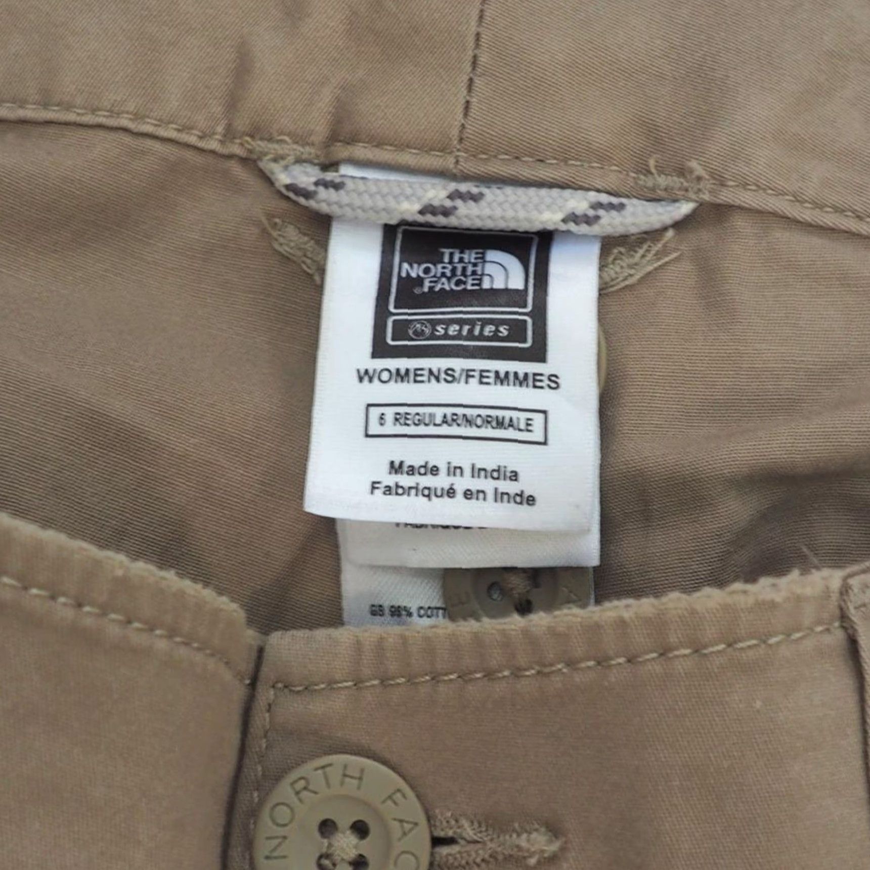 The North Face VINTAGE The North Face Capris Womens 6 Outdoors Hiking Tan Size ONE SIZE - 2 Thumbnail