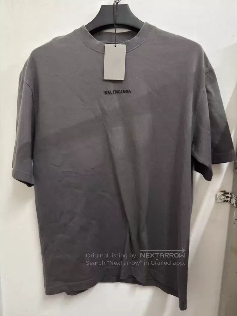 Balenciaga Balenciaga Front and back embroidered short-sleeved T-shir Size US S / EU 44-46 / 1 - 1 Thumbnail
