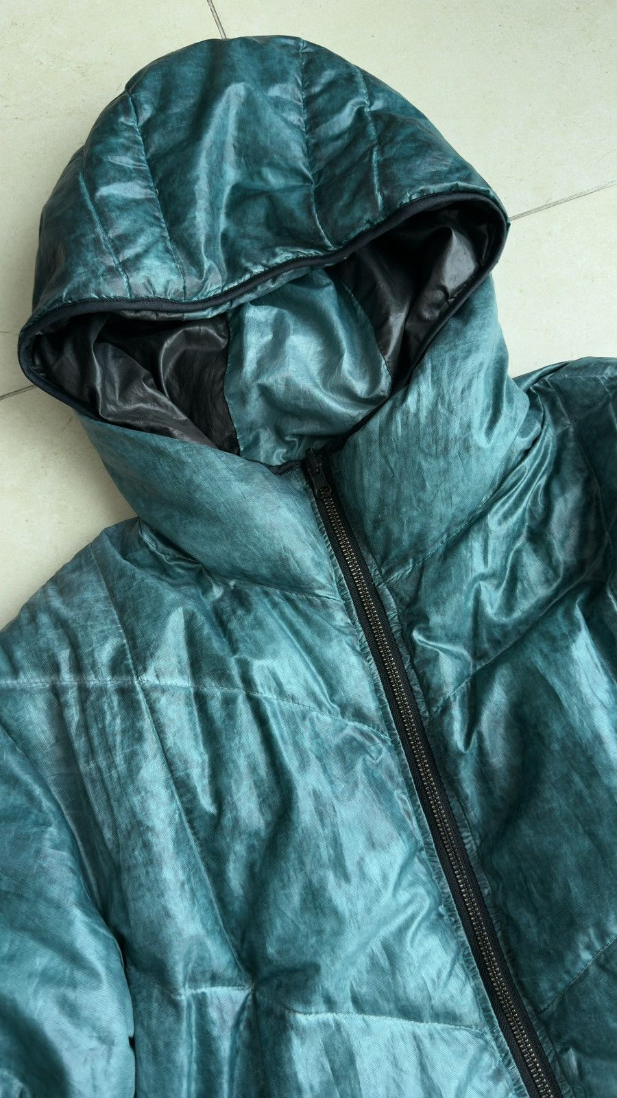 Isaora Isaora Garment Dyed Green Blue Reversible Jacket Size US M / EU 48-50 / 2 - 2 Thumbnail