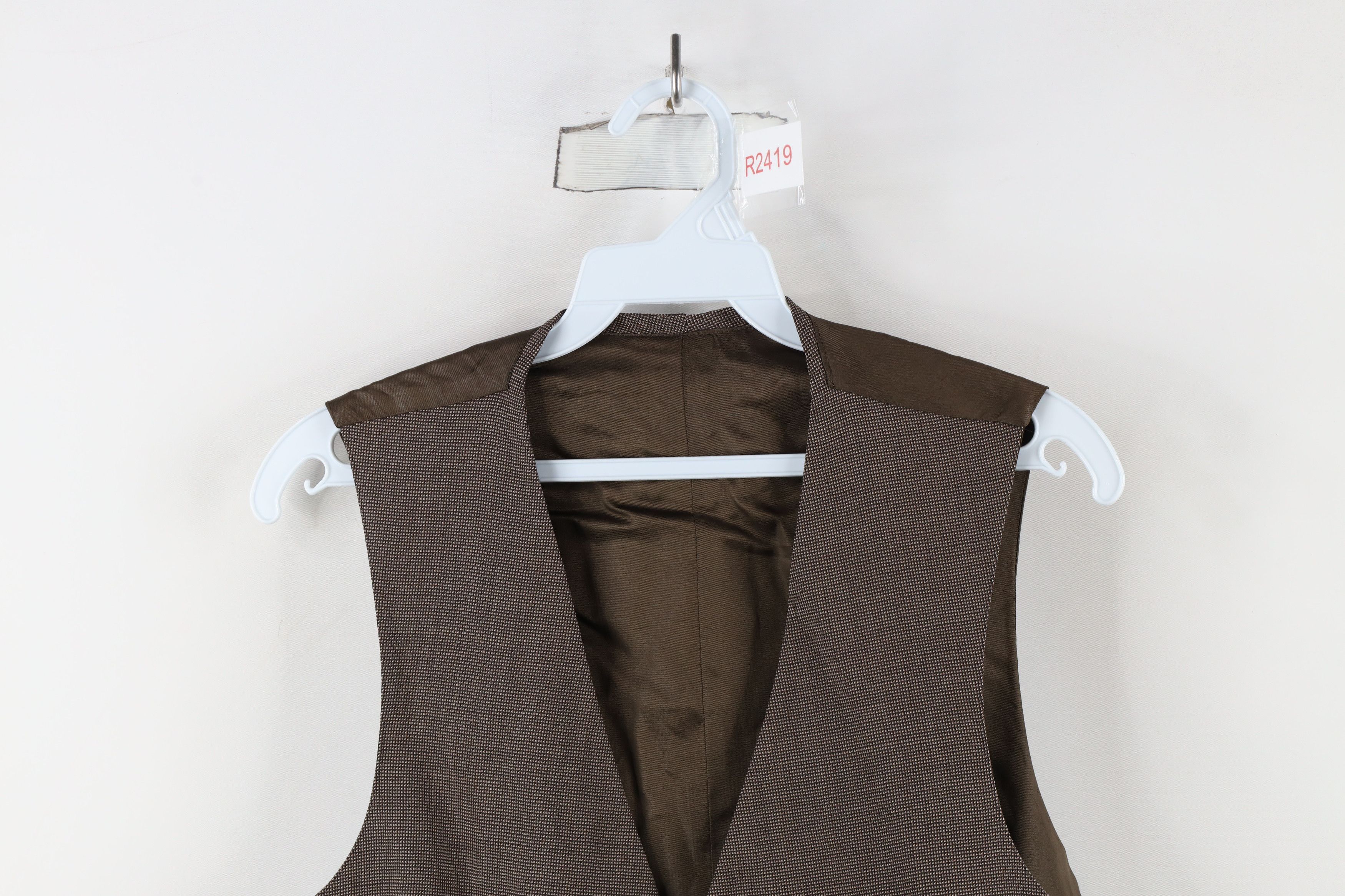 Vintage Vintage 50s 60s Rockabilly Back Button Suit Vest Brown USA Size US L / EU 52-54 / 3 - 2 Thumbnail
