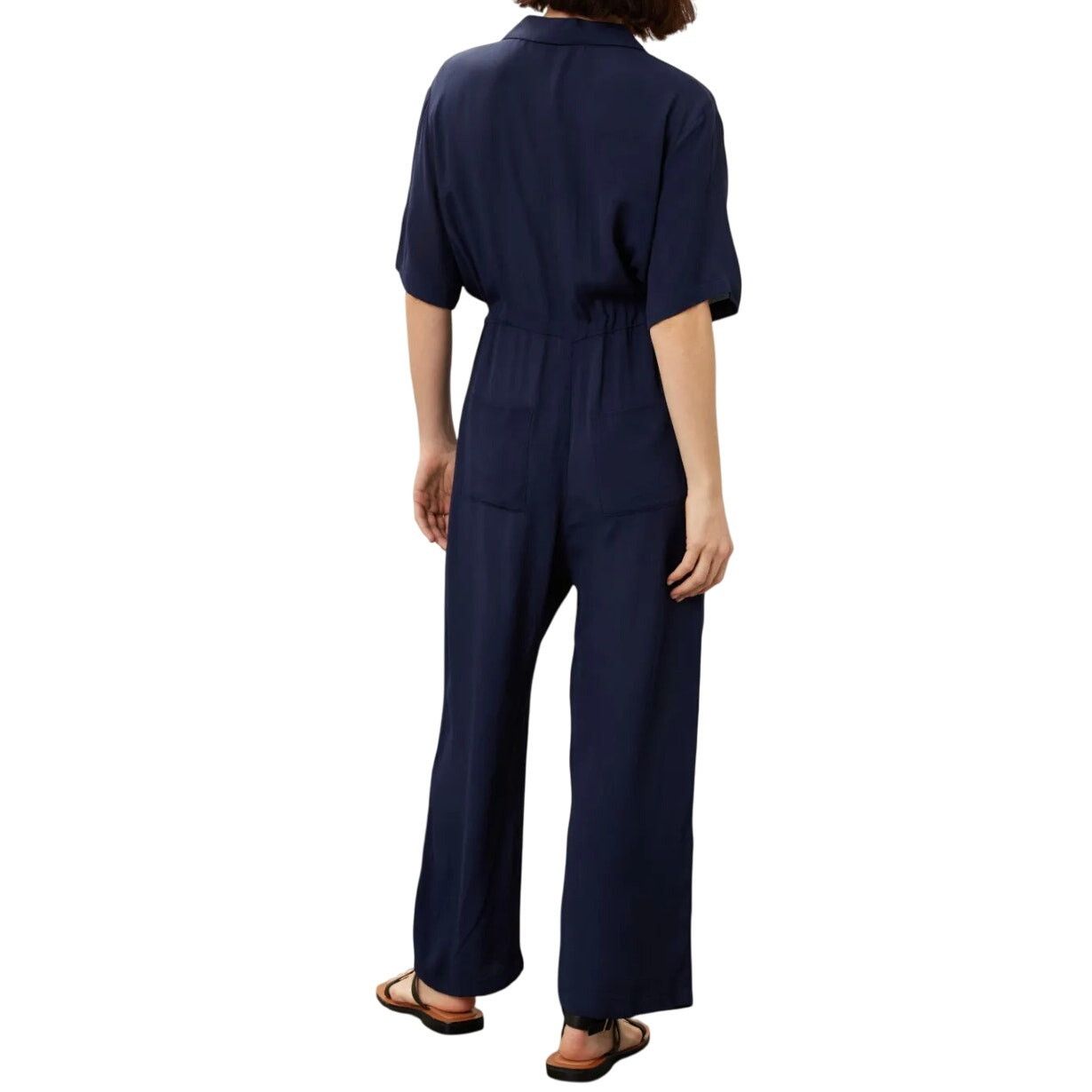 THAKOON Thakoon x RTR Short Sleeve Jumpsuit in Navy, Size US 2 Size 26" / US 2 / IT 38 - 3 Thumbnail