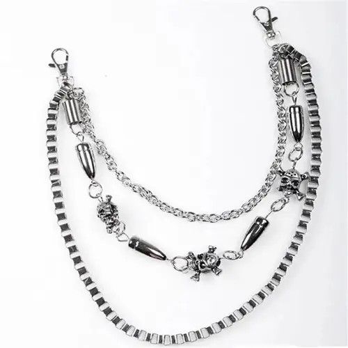 Other Multi Layer Rock Punk Pants Chain Size ONE SIZE - 6 Thumbnail