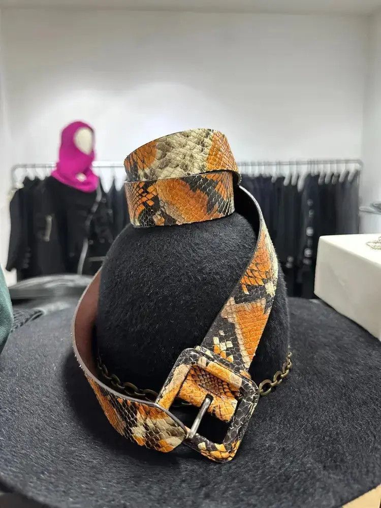 Dries Van Noten Dries van noten snakeskin belt-2505 Size ONE SIZE - 2 Thumbnail
