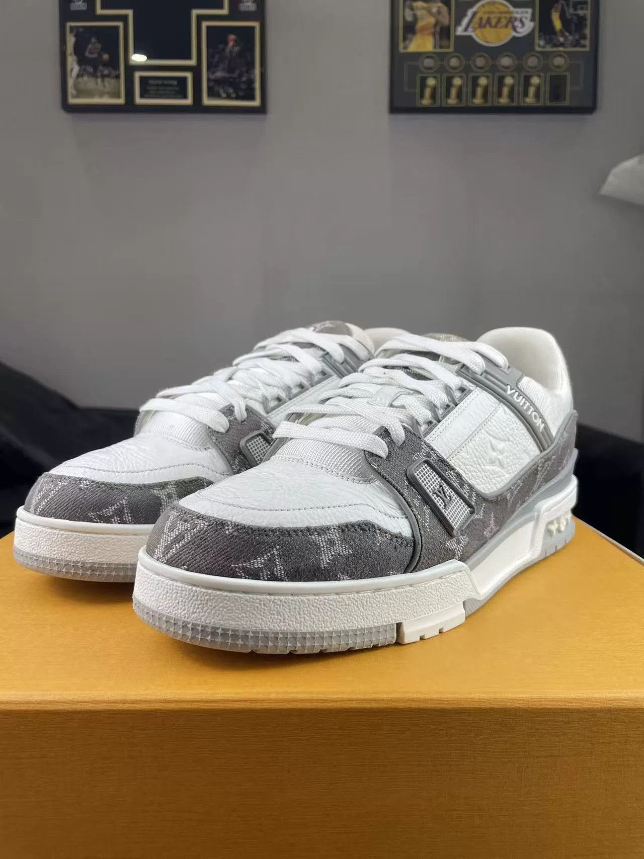 Louis Vuitton Louis Vuitton Training Denim Gray Lowtop Sneakers 41 Men Size US 8.5 / EU 41-42 - 1 Thumbnail