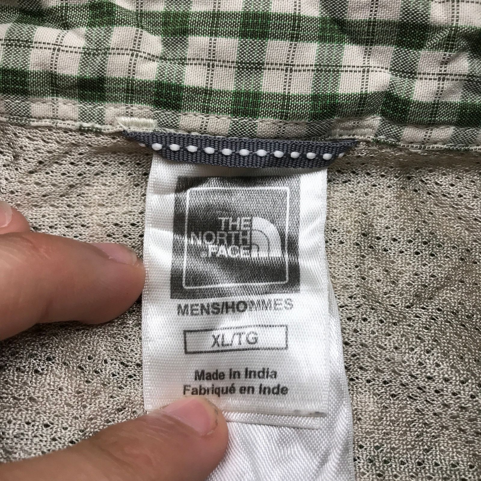 The North Face The North Face Mesh Crimmel Hiking Shirt Mens XL Plaid Green Size US XL / EU 56 / 4 - 4 Thumbnail