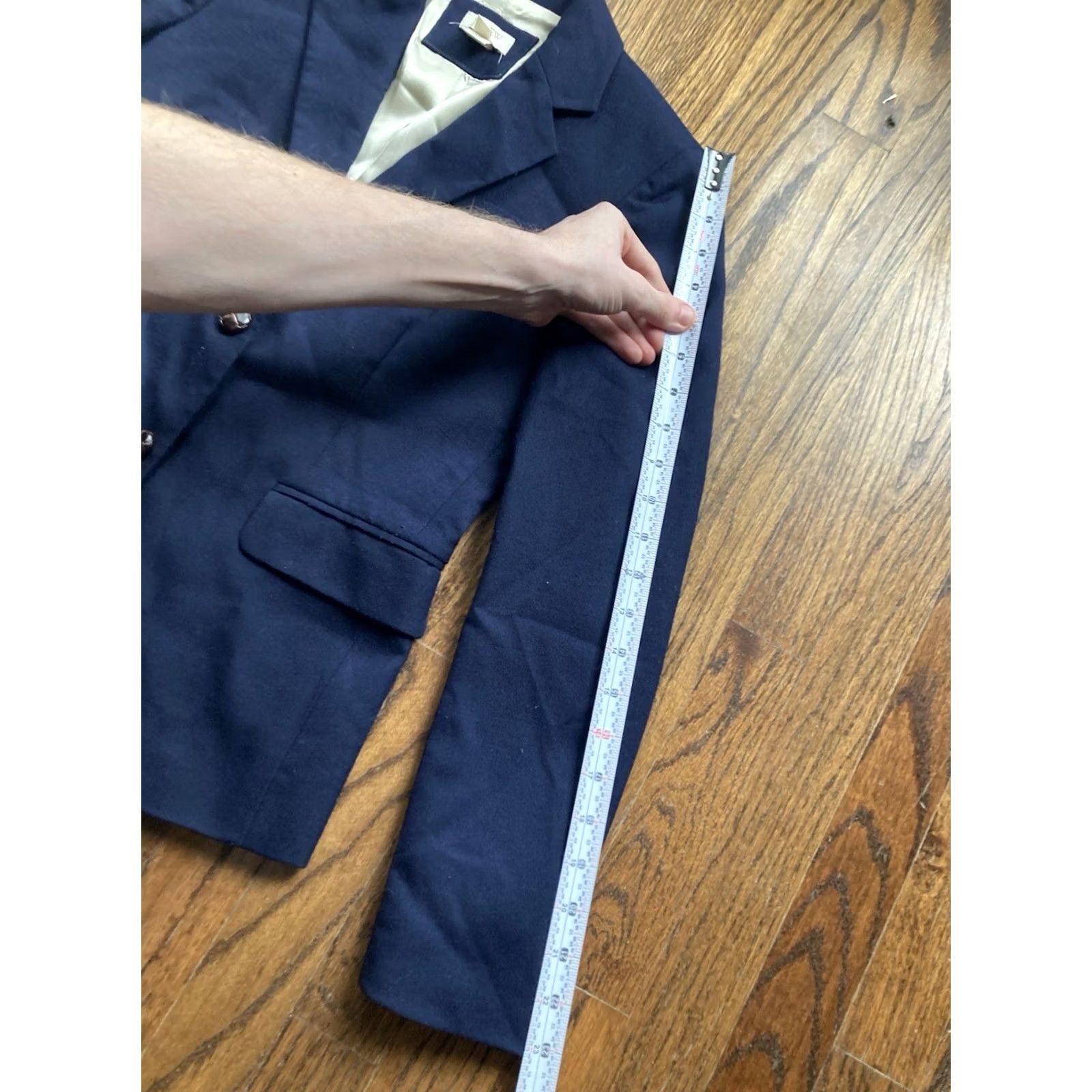 J.Crew J.CREW Womens Keating Blazer Size 00 Navy Blue Wool Blend Office Career Size XXS / US 00 / IT 34 - 7 Thumbnail