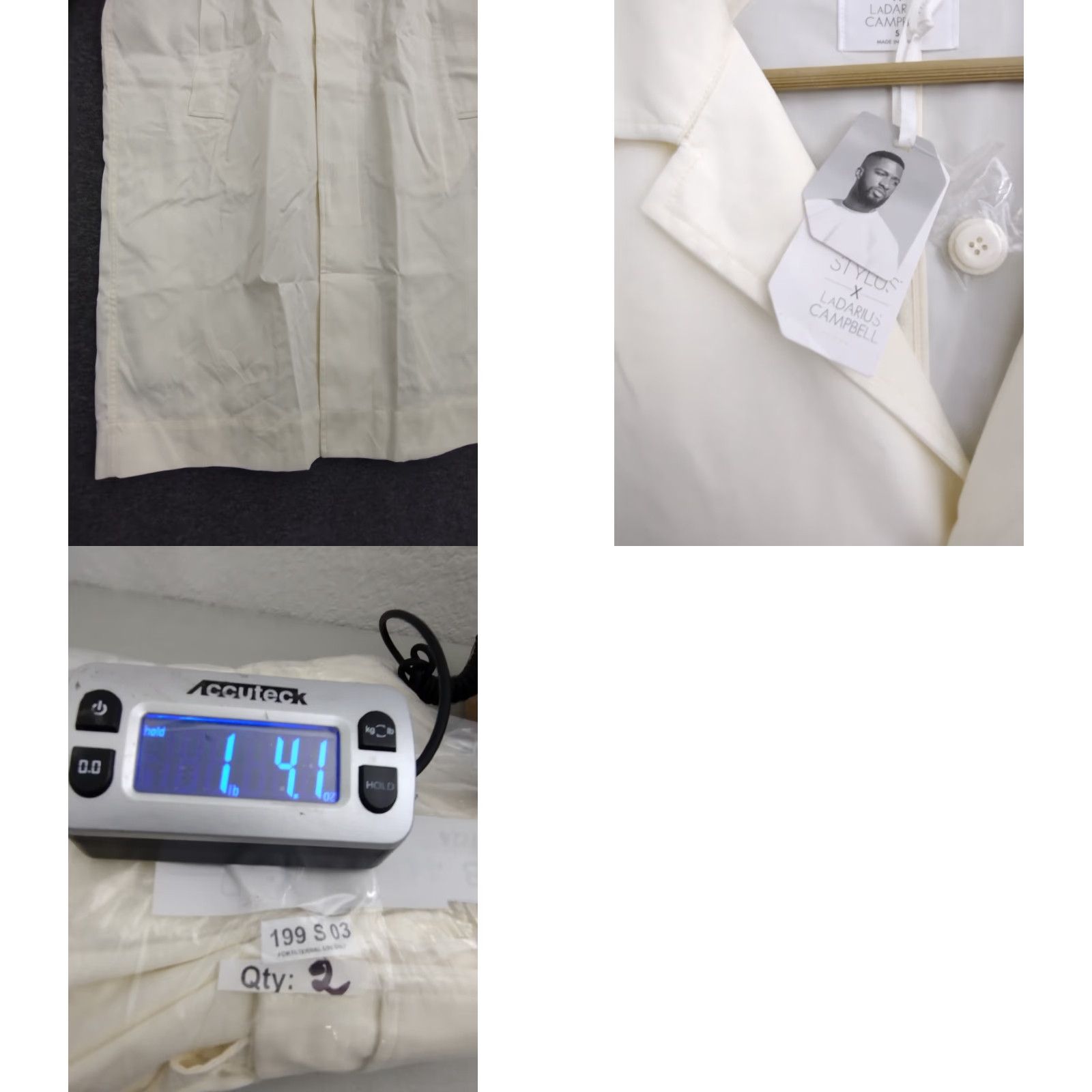 Vintage Stylus Trench Coat Men's S/M Ivory Polyester Blended Fabric Pockets Button Long Coat Style: Trench Coat Size US S / EU 44-46 / 1 - 9 Thumbnail